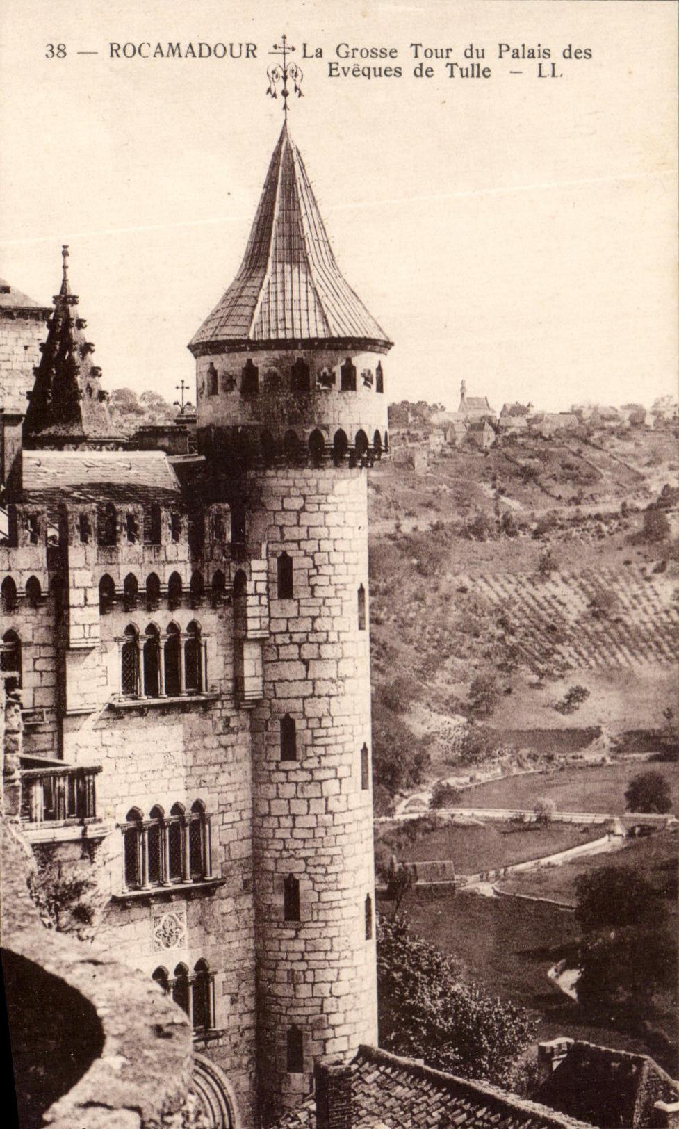 CPA Rocamadour La Grosse Tour du Palais des Eveques de Tulle
