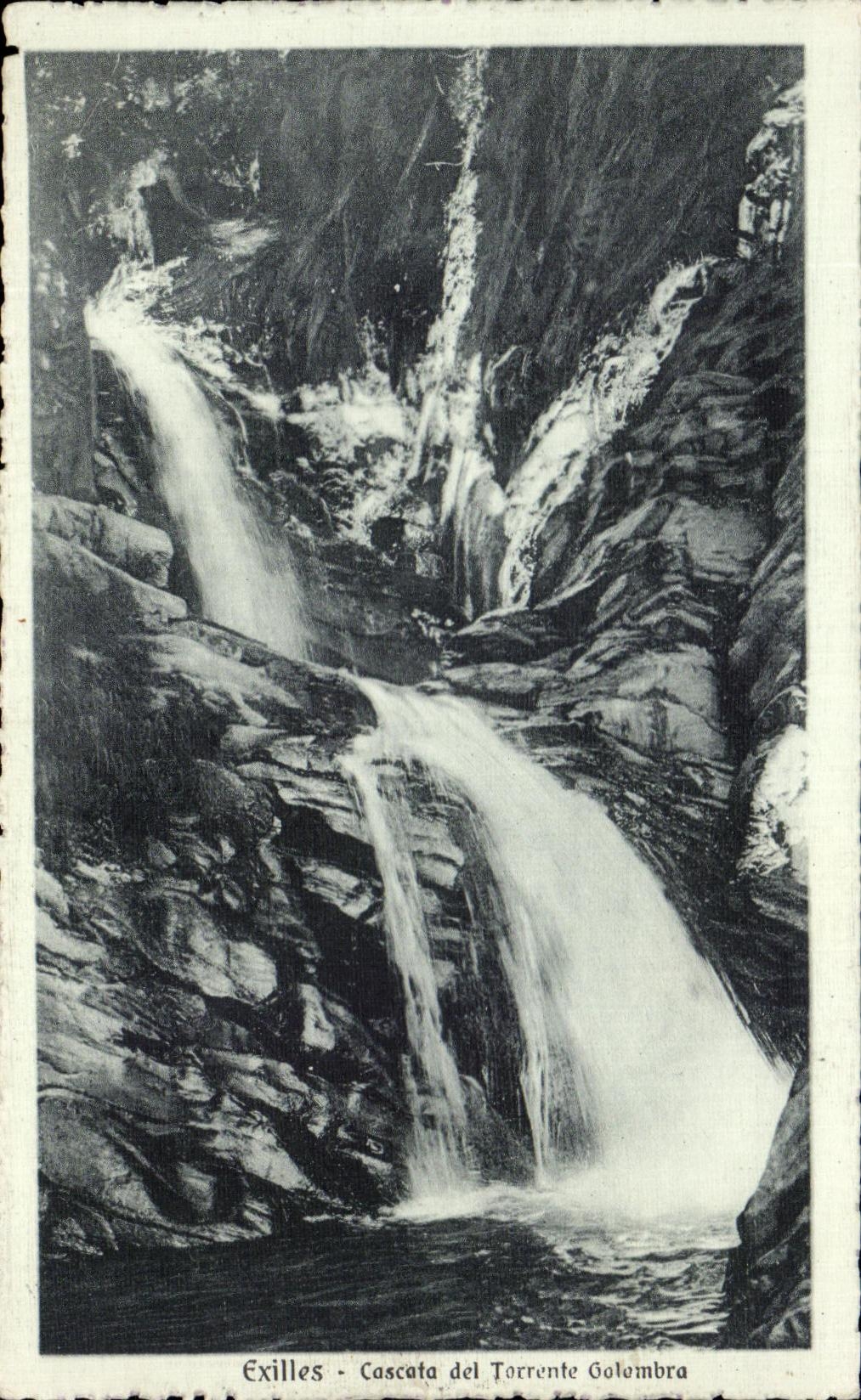 CPA Exile Cascata del Torrente Golombra