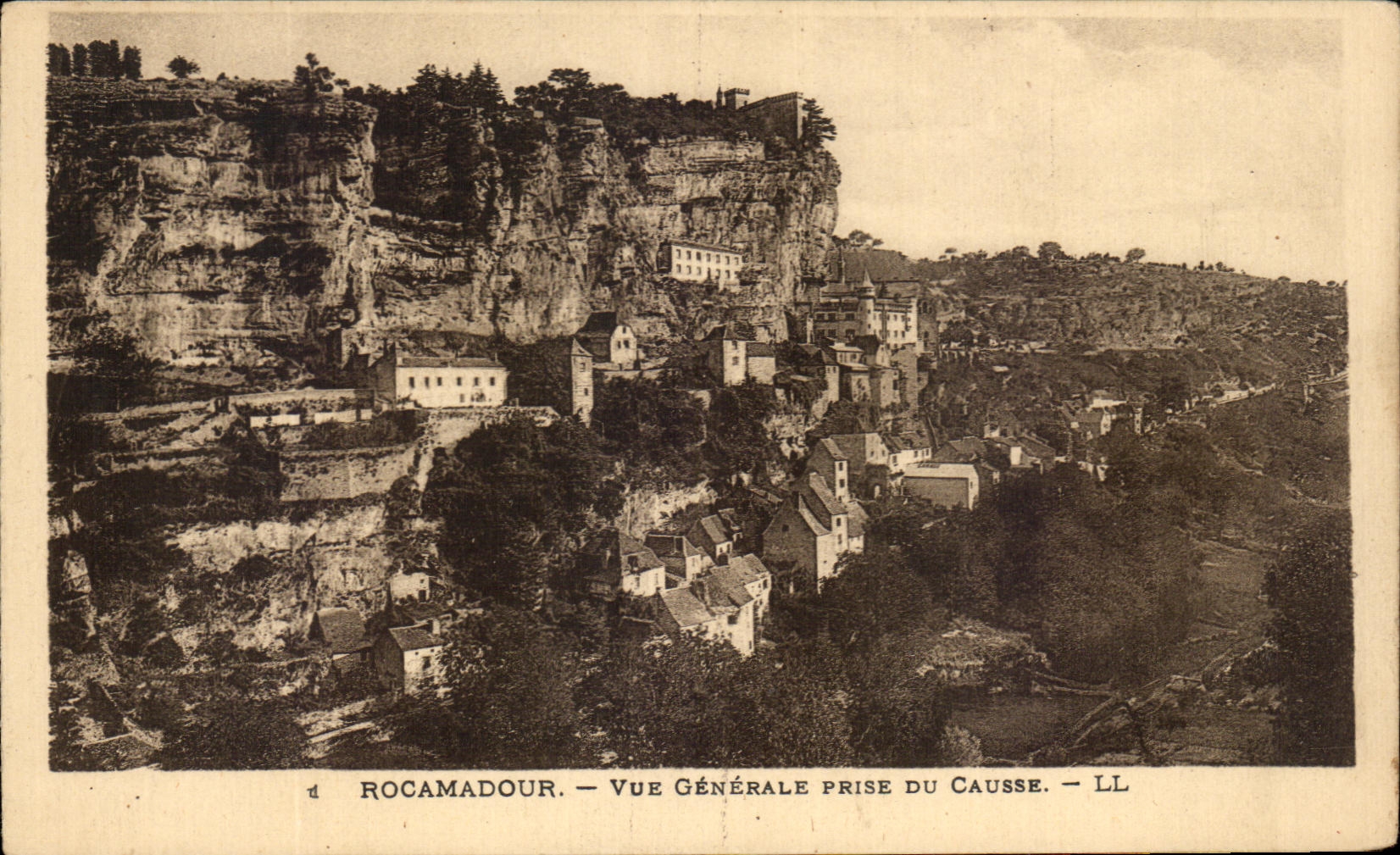 CPA Rocamadour Vue Generale Prise Du Causse