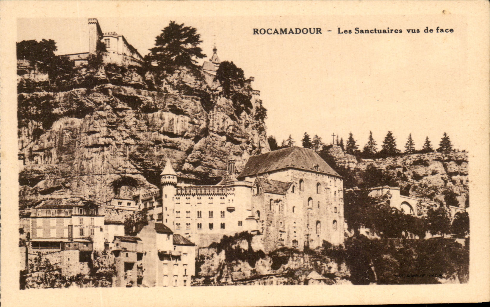 CPA Rocamadour Les Sanctuaires vus de Face