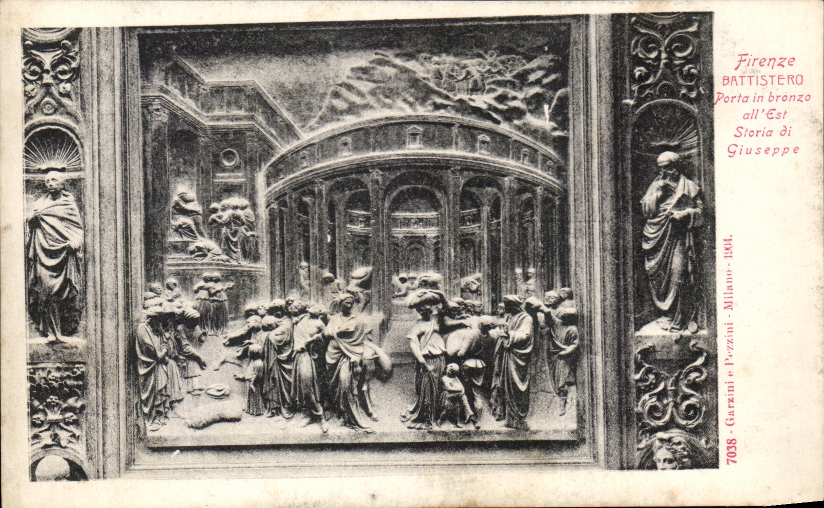 CPA Firenze Battistero Porta en Bronzo All es Storia Di Jose