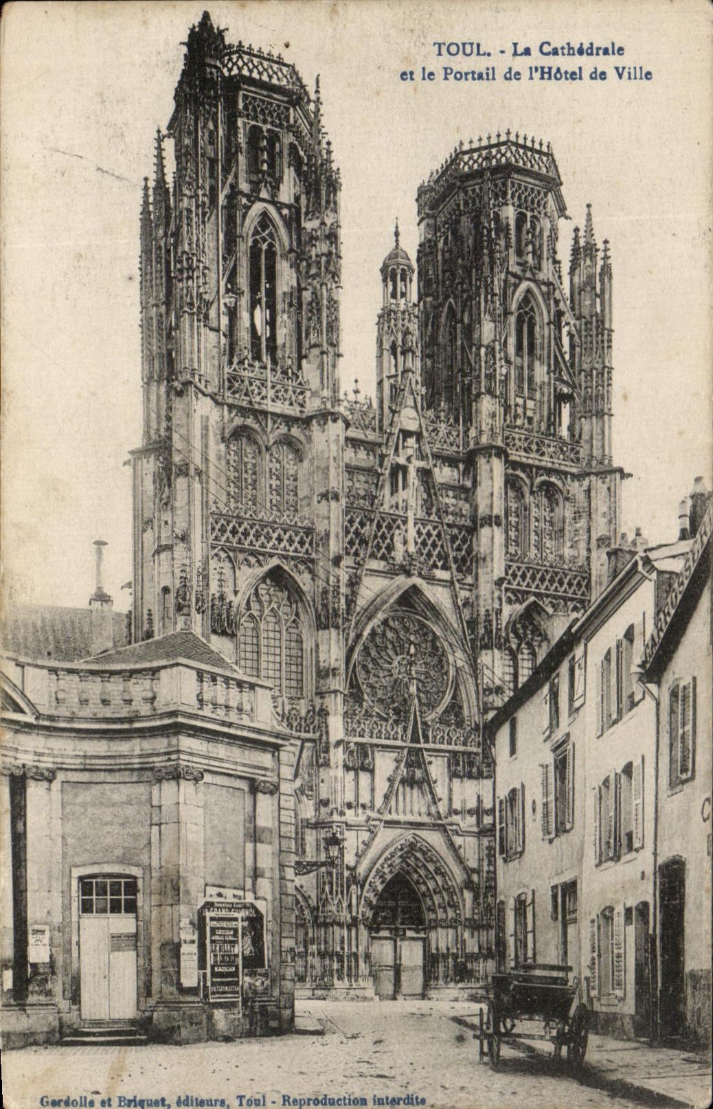 CPA Toul Cathedral And la puerta del ayuntamiento