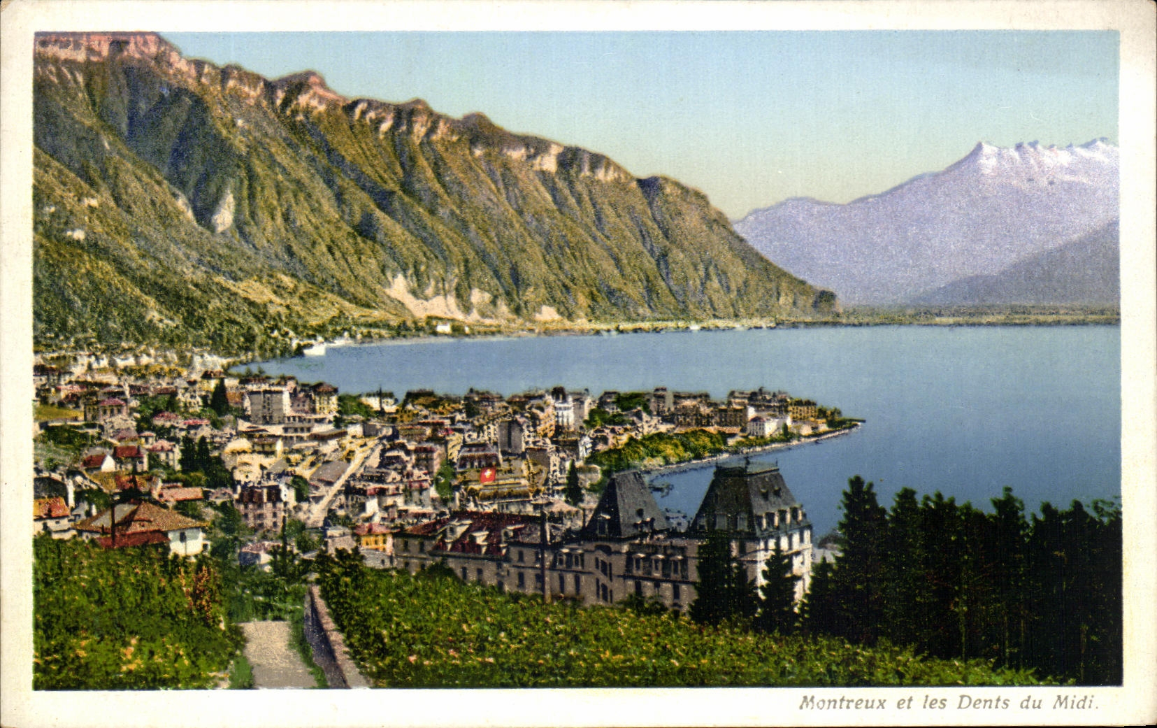 CPA Montreux Et Les Dents Du Midi