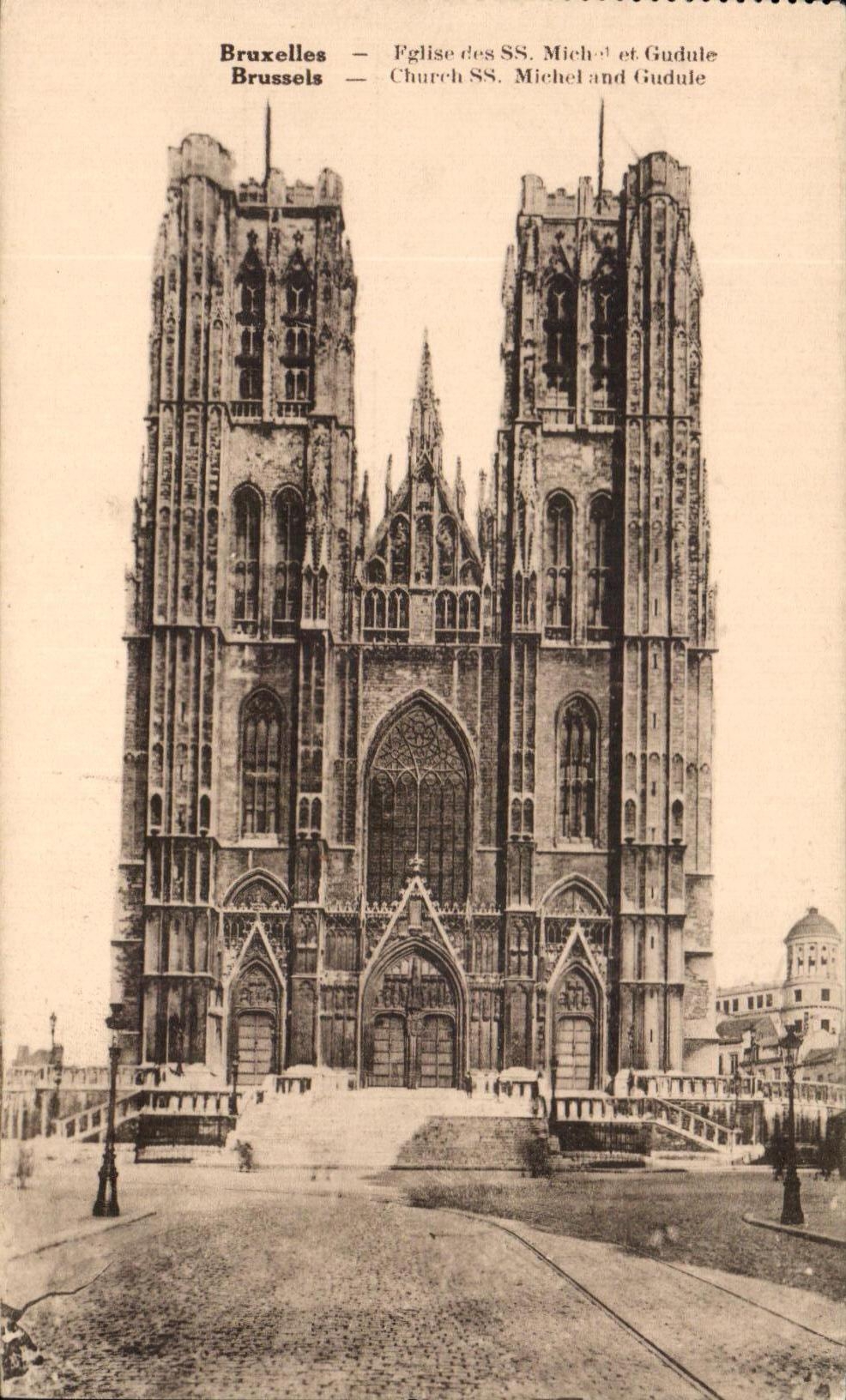 Iglesia de CPA Bruselas del S Miguel y Gudulia