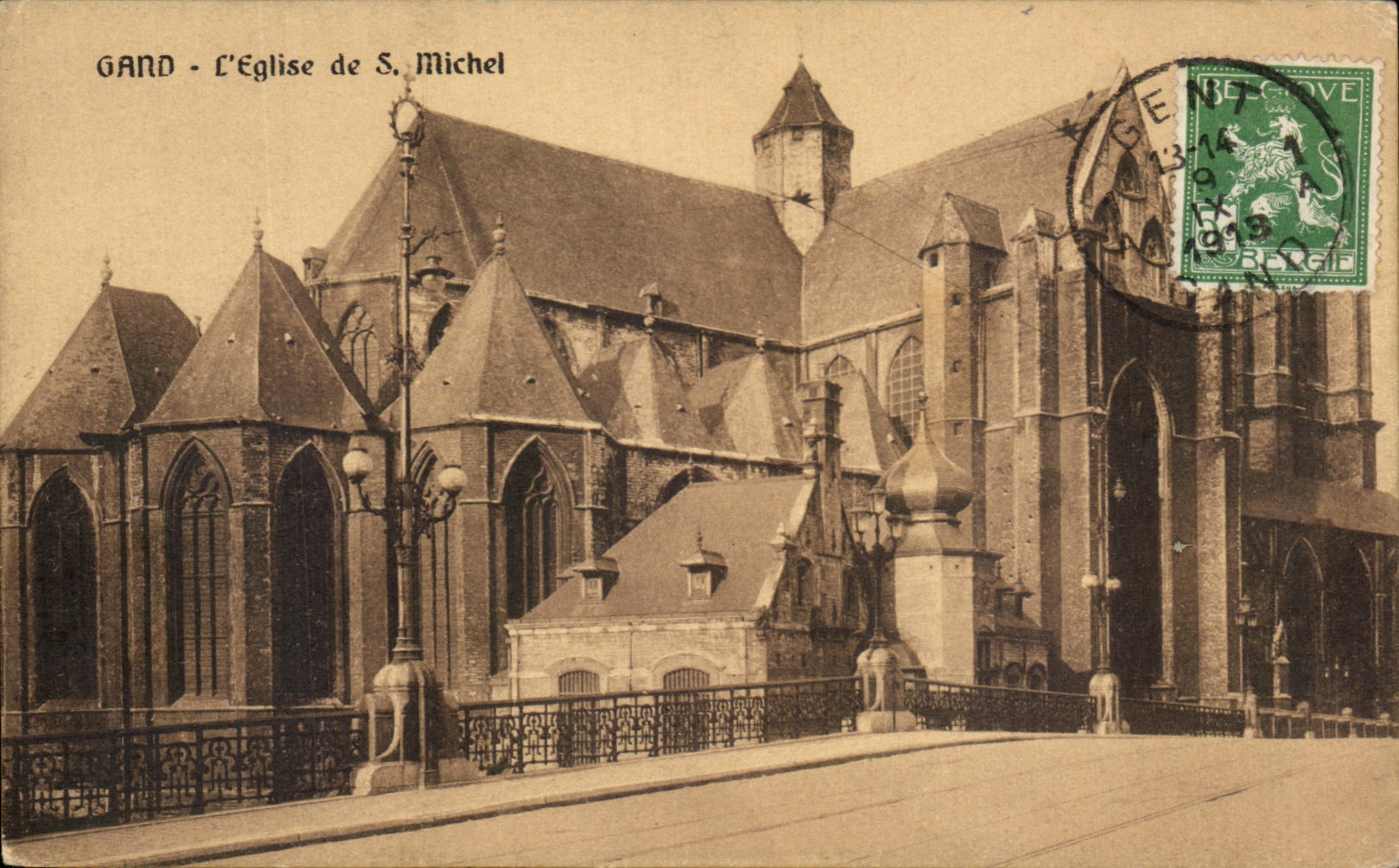 CPA Ghent the Church of St Michel