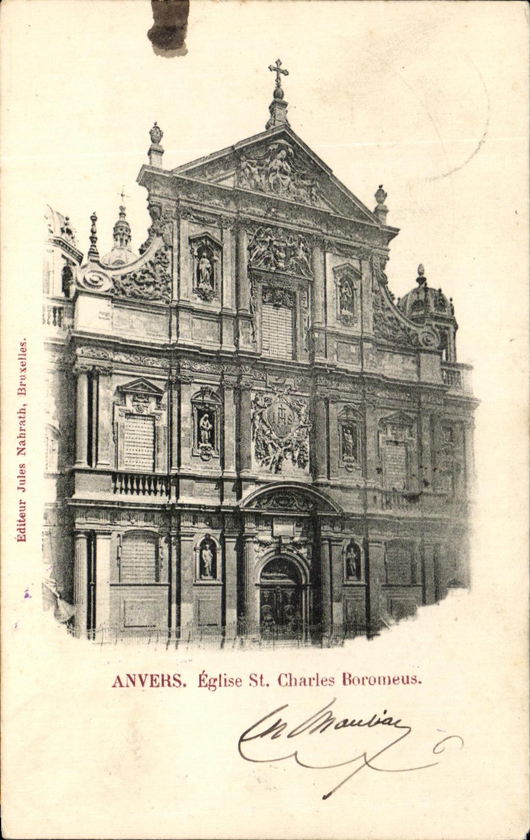 St Charles Boromeus de la iglesia de CPA Amberes