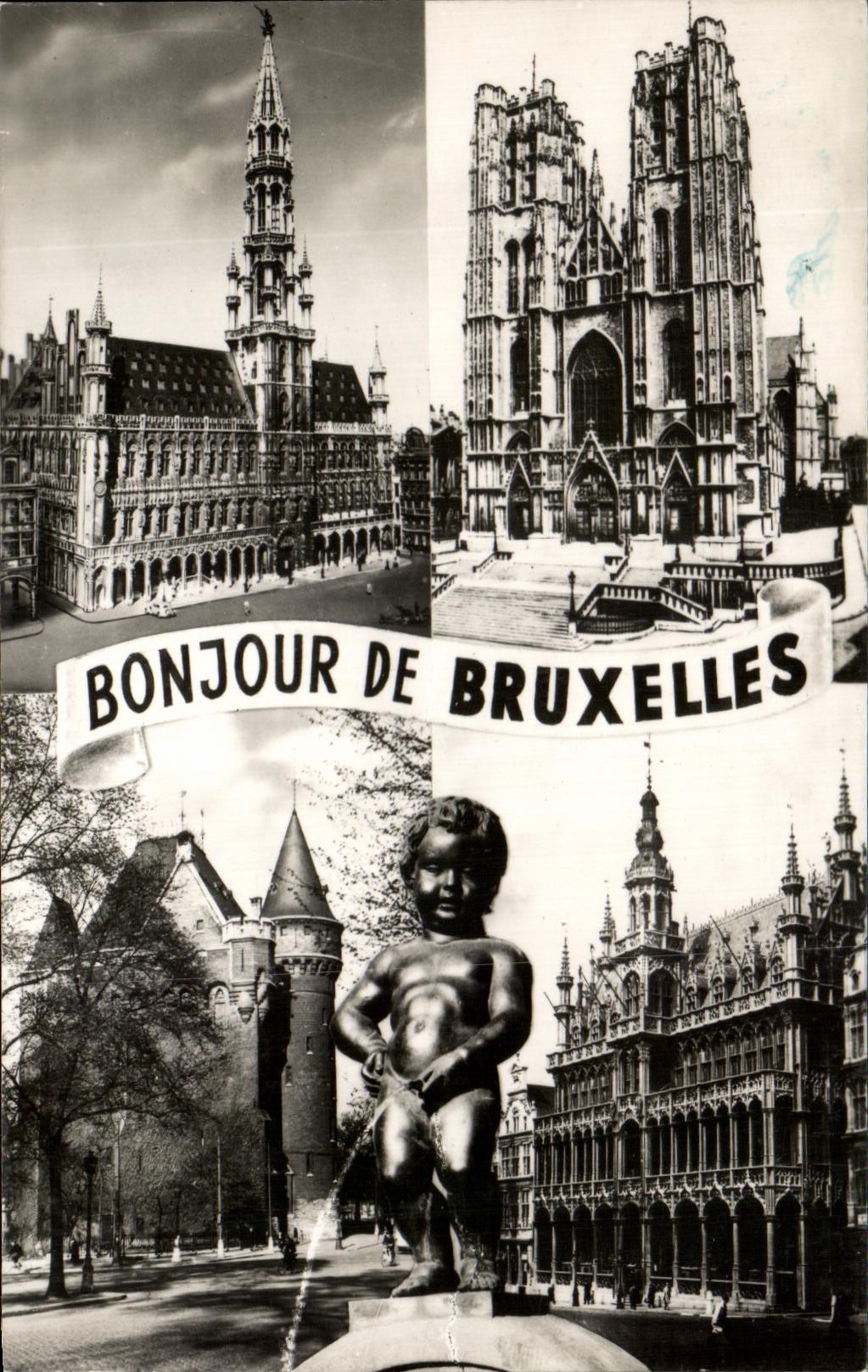 CPA Hello Of Brussels Manneken Worse