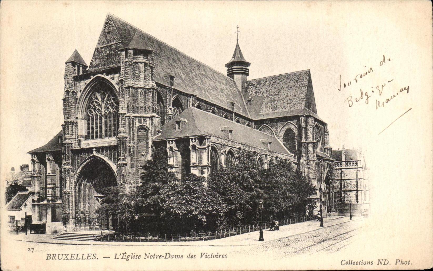 CPA Bruselas la iglesia de Notre Dame de las victorias