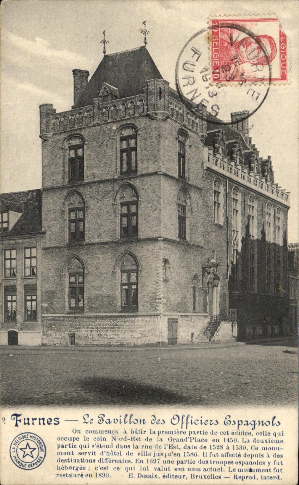 CPA Furnes the House of the Spanish officers