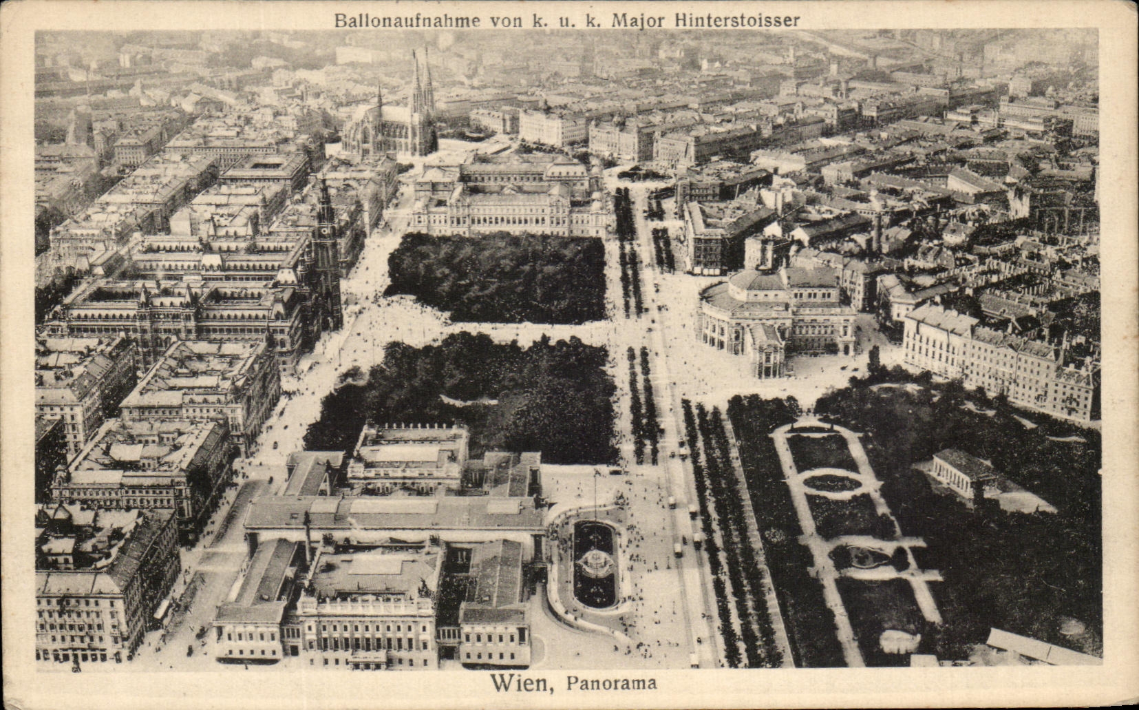 CPA Ballonaufnahme Von Major Hinterstoisser Wien Panorama