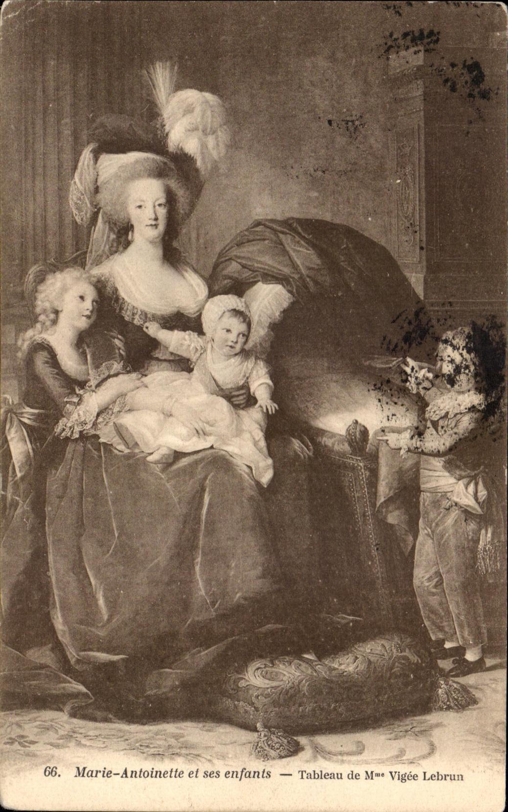 CPA Marie Antoinette Et Ses Enfants Tableau de Vigee Lebrun