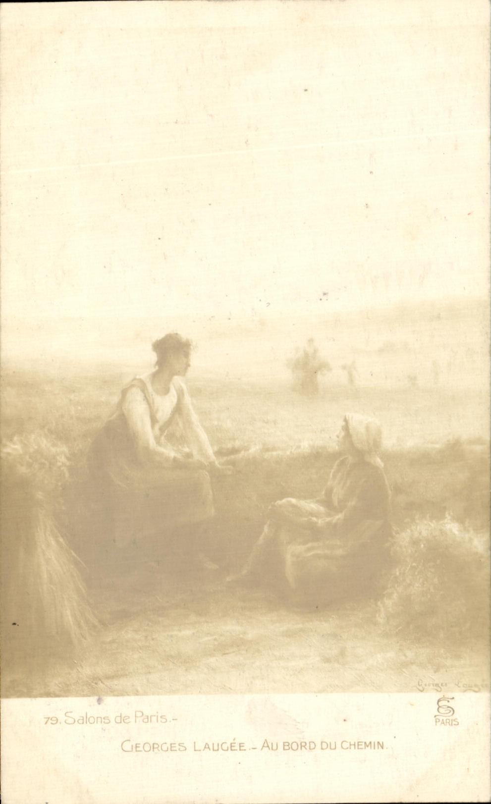 CPA Georges Laucee Au Bord Du Chemin Salons de paris 