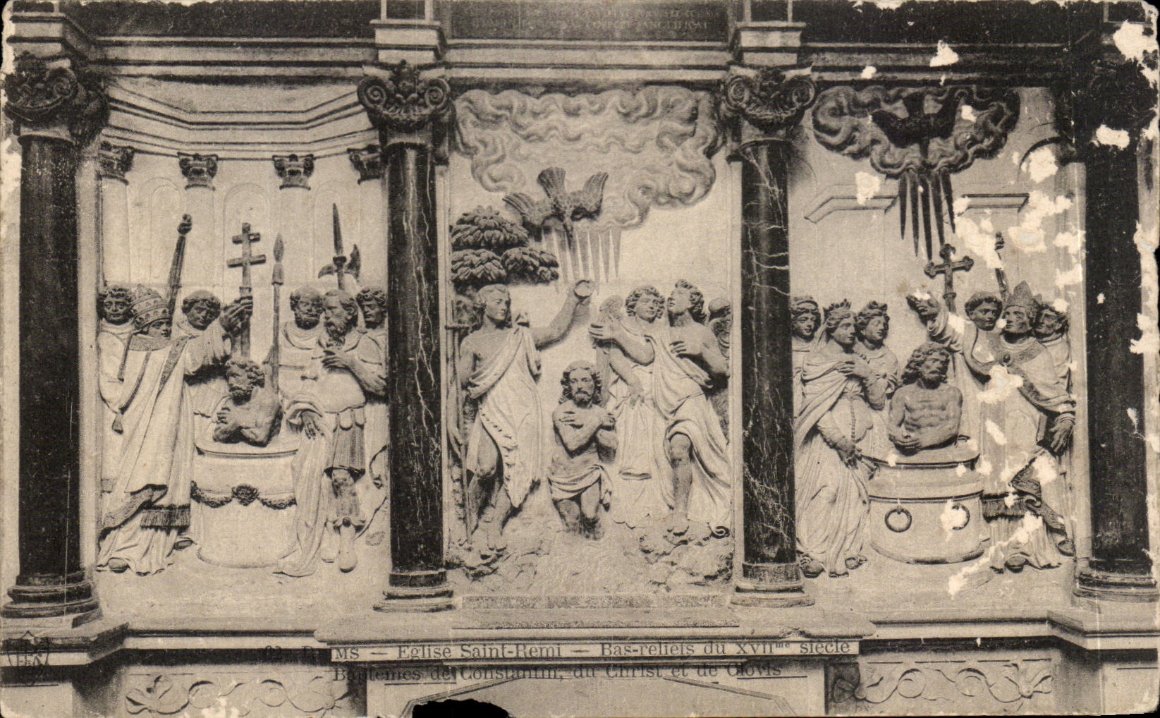 CPA Church Low Saint Remi Reliefs