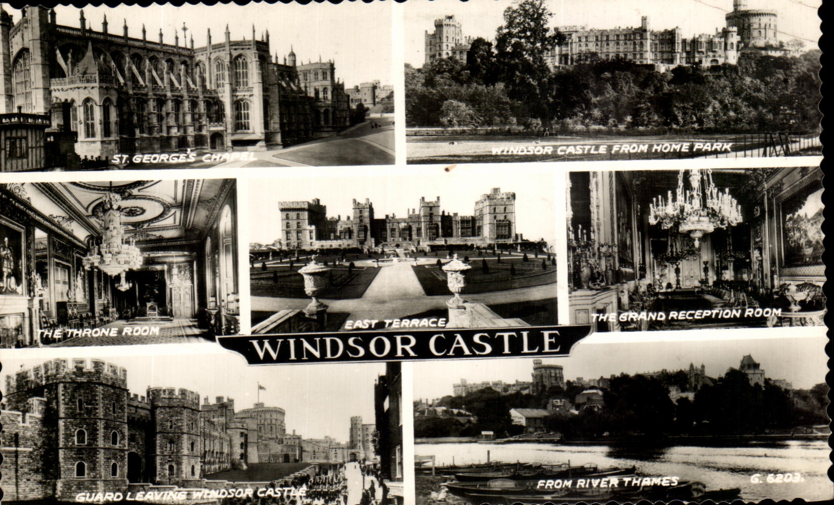 CPA East Terrace Windsor Castle The Large Reception Room From To rivet Thames