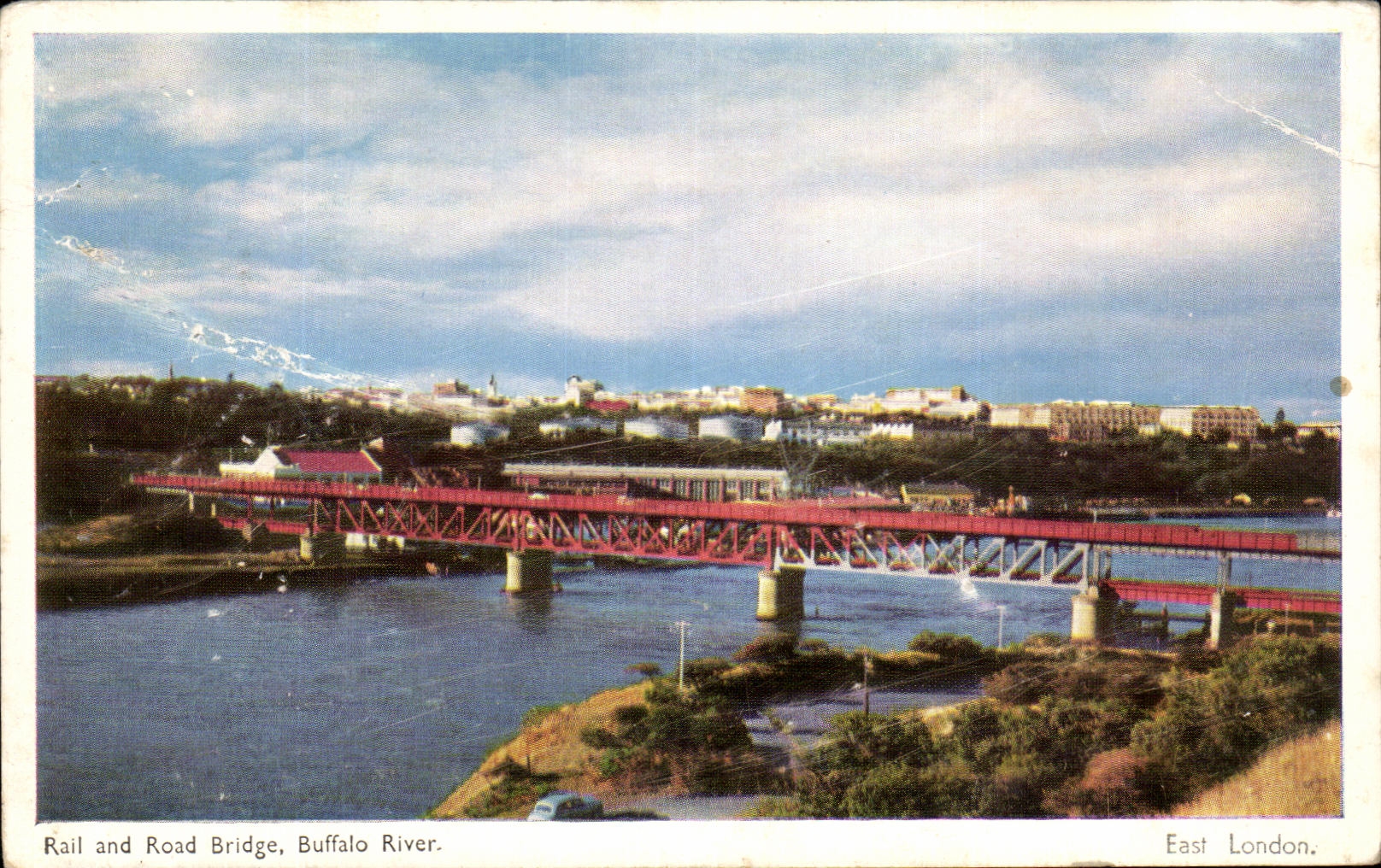 CPA Rail And Road Buffalo Bridge To rivet East London