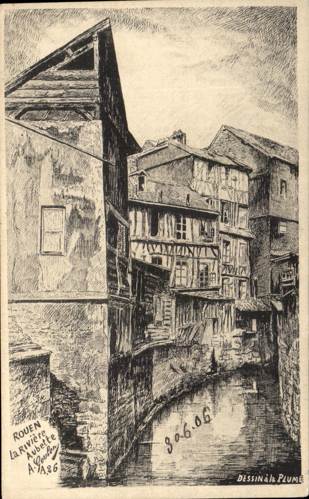 CPA Rouen the River Bus shelter