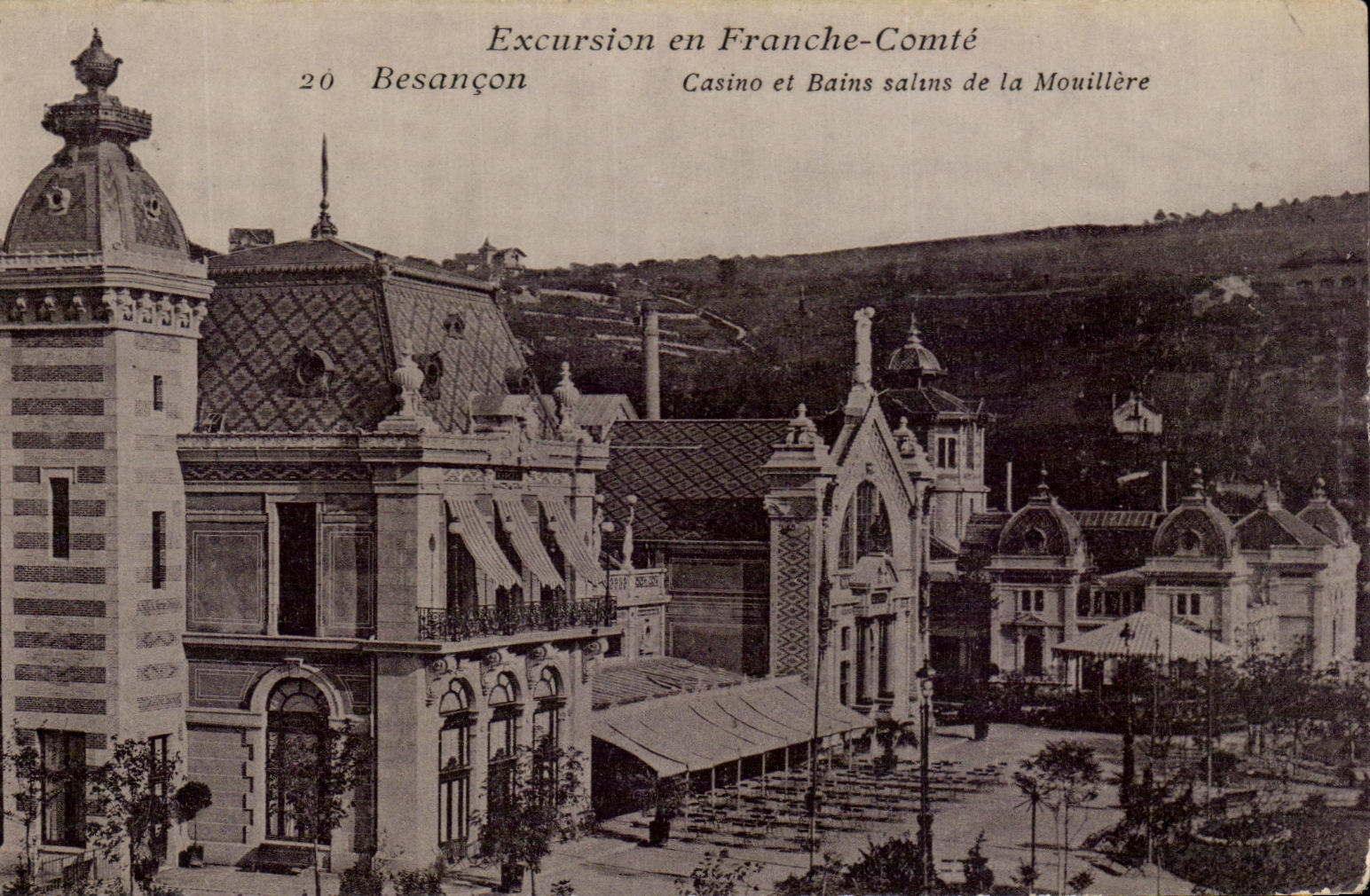 CPA Besancon Casino et Bains salins de la Mouillere