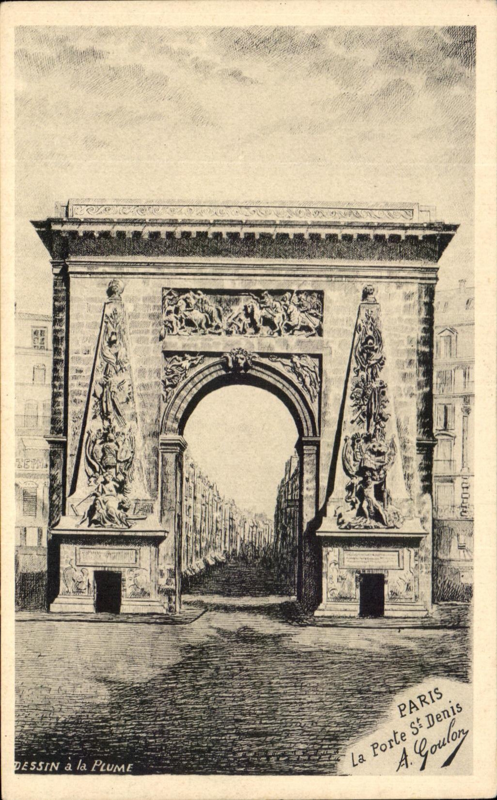 CPA Paris the St Denis Gate