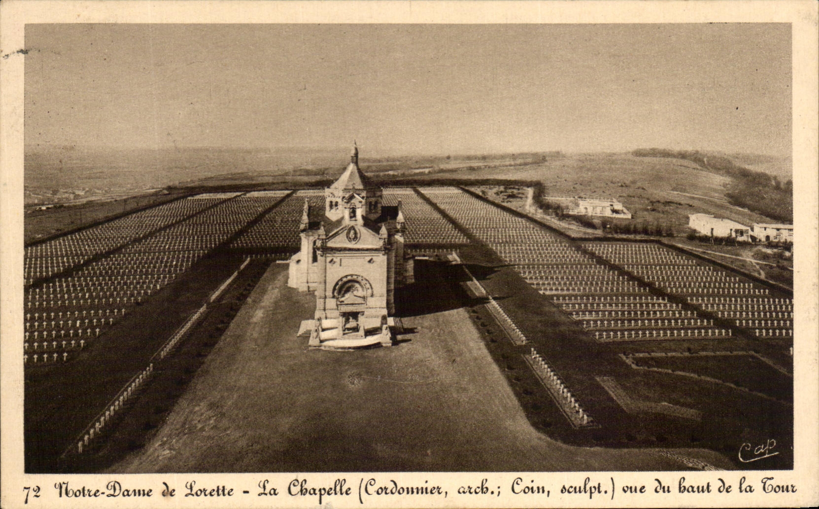 CPA Notre Dame de Lorette La Chapelle Militaria