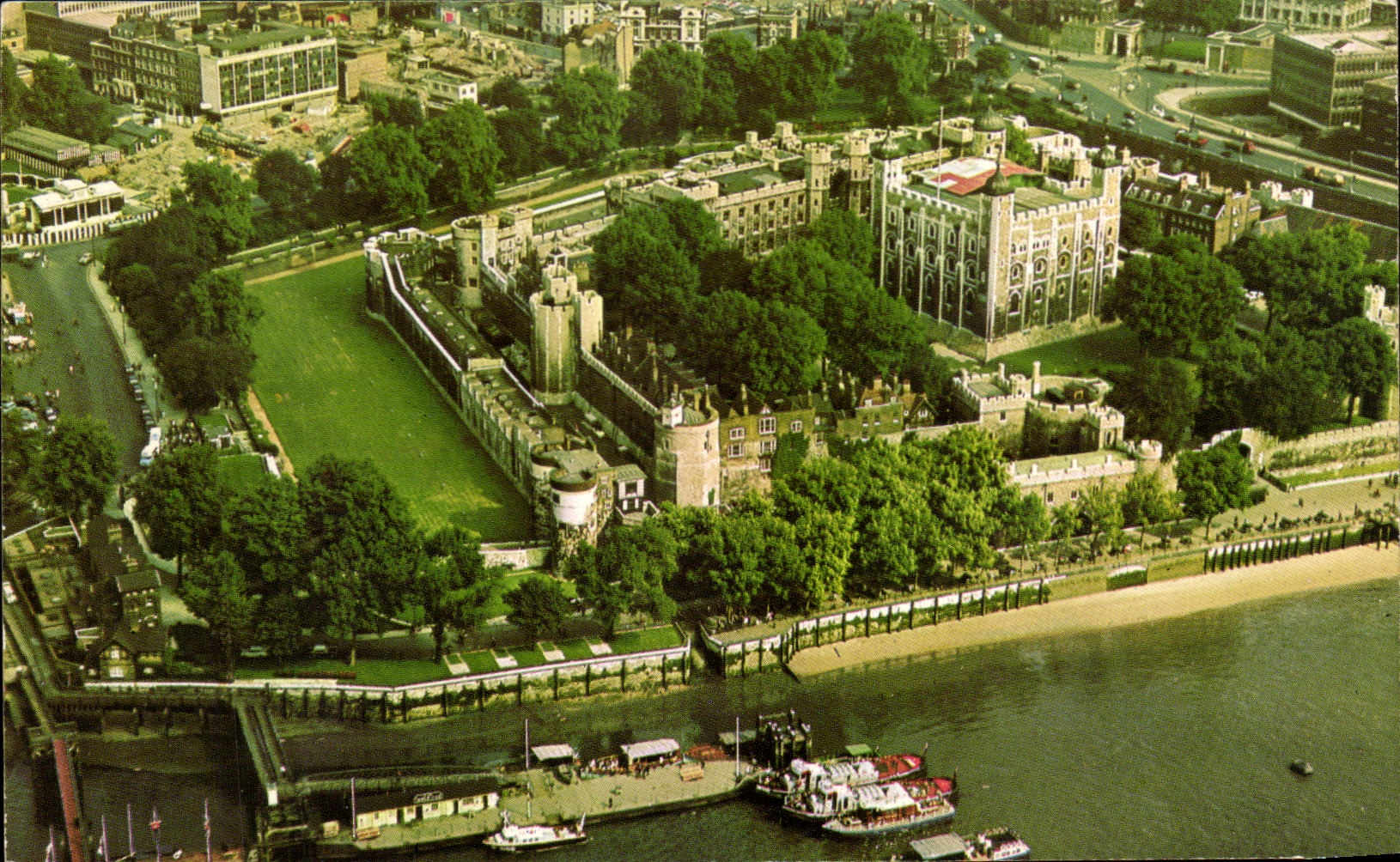 CPA Aerial View of the Tower of London