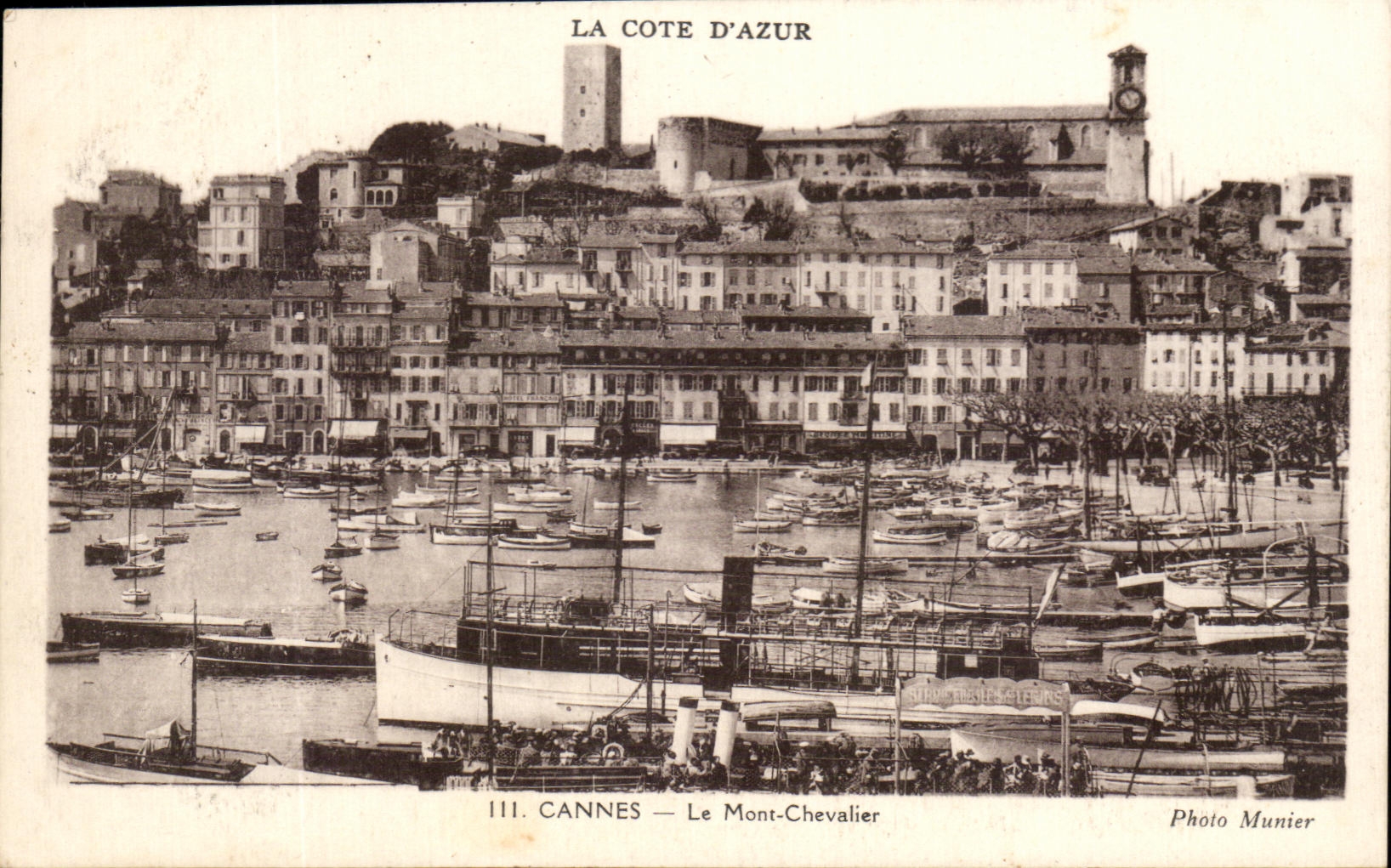 CPA Cannes the mount Knight Boats