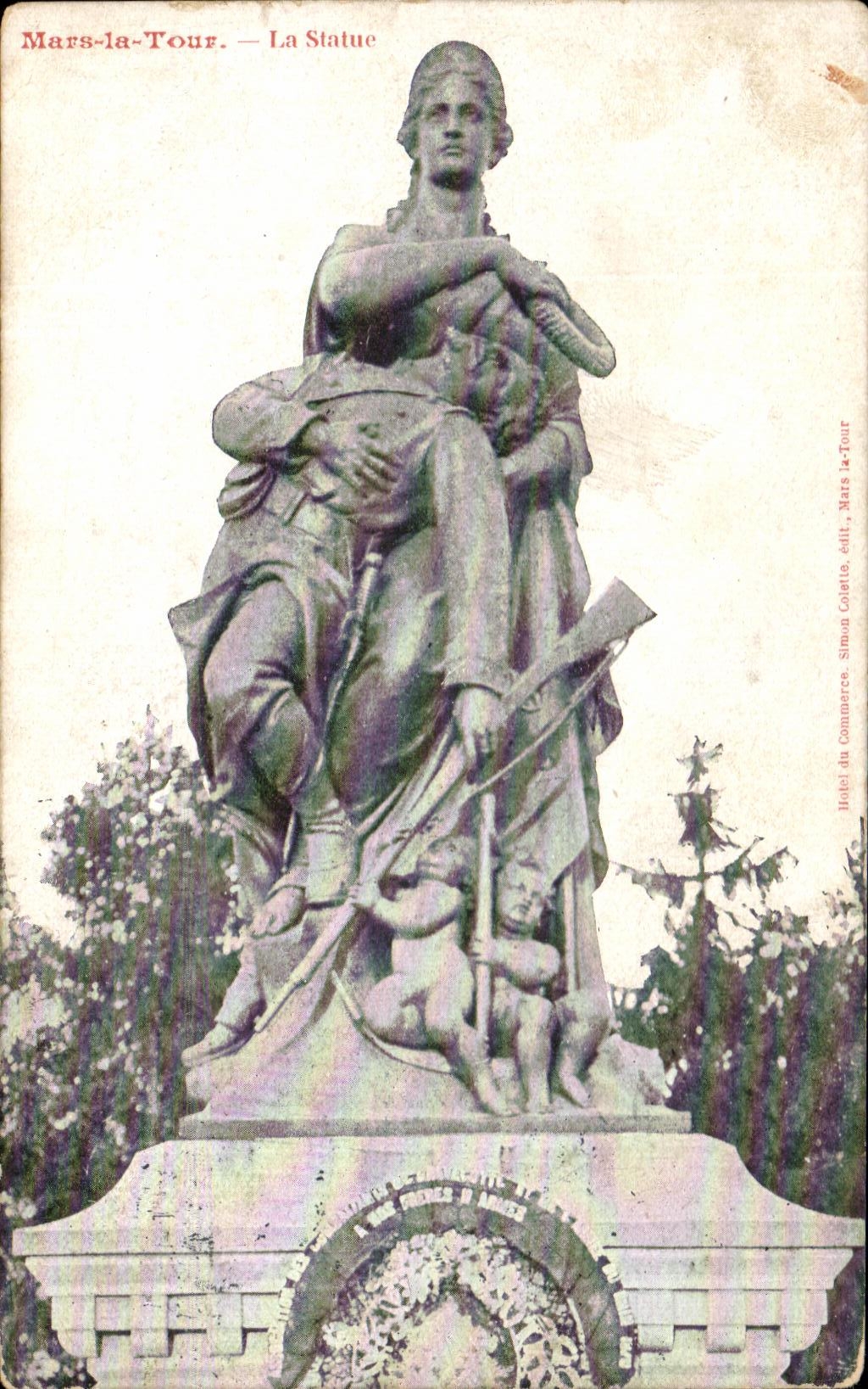 CPA Mars the Tower Statue Militaria