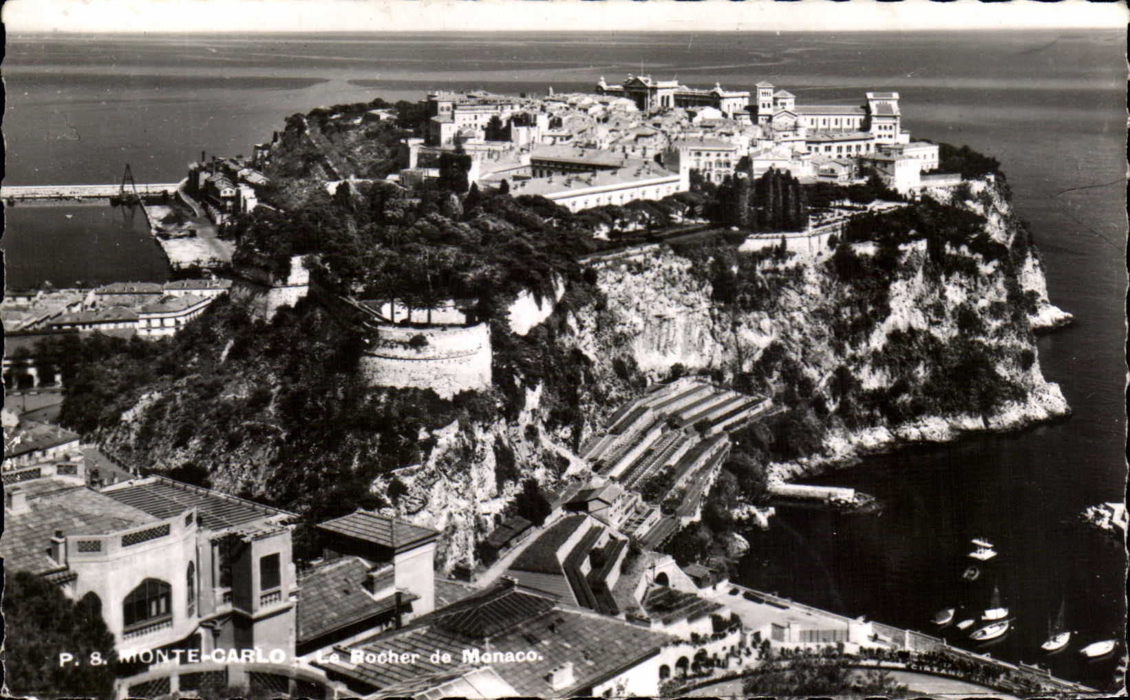 CPA Monte Carlo Le rocher de Monaco