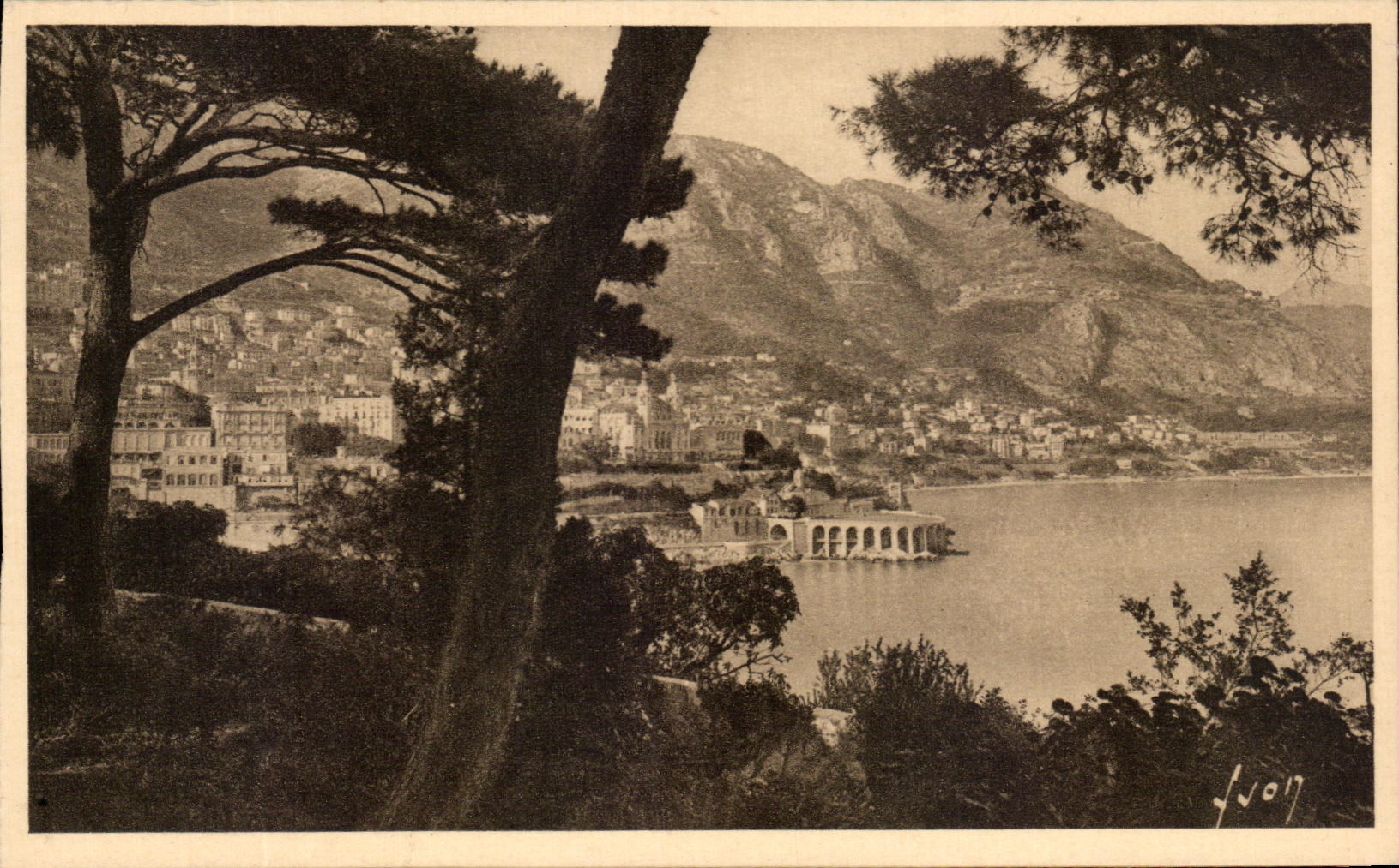 CPA Cote D'Azur Monte Carlo Vue generale prise de Monaco