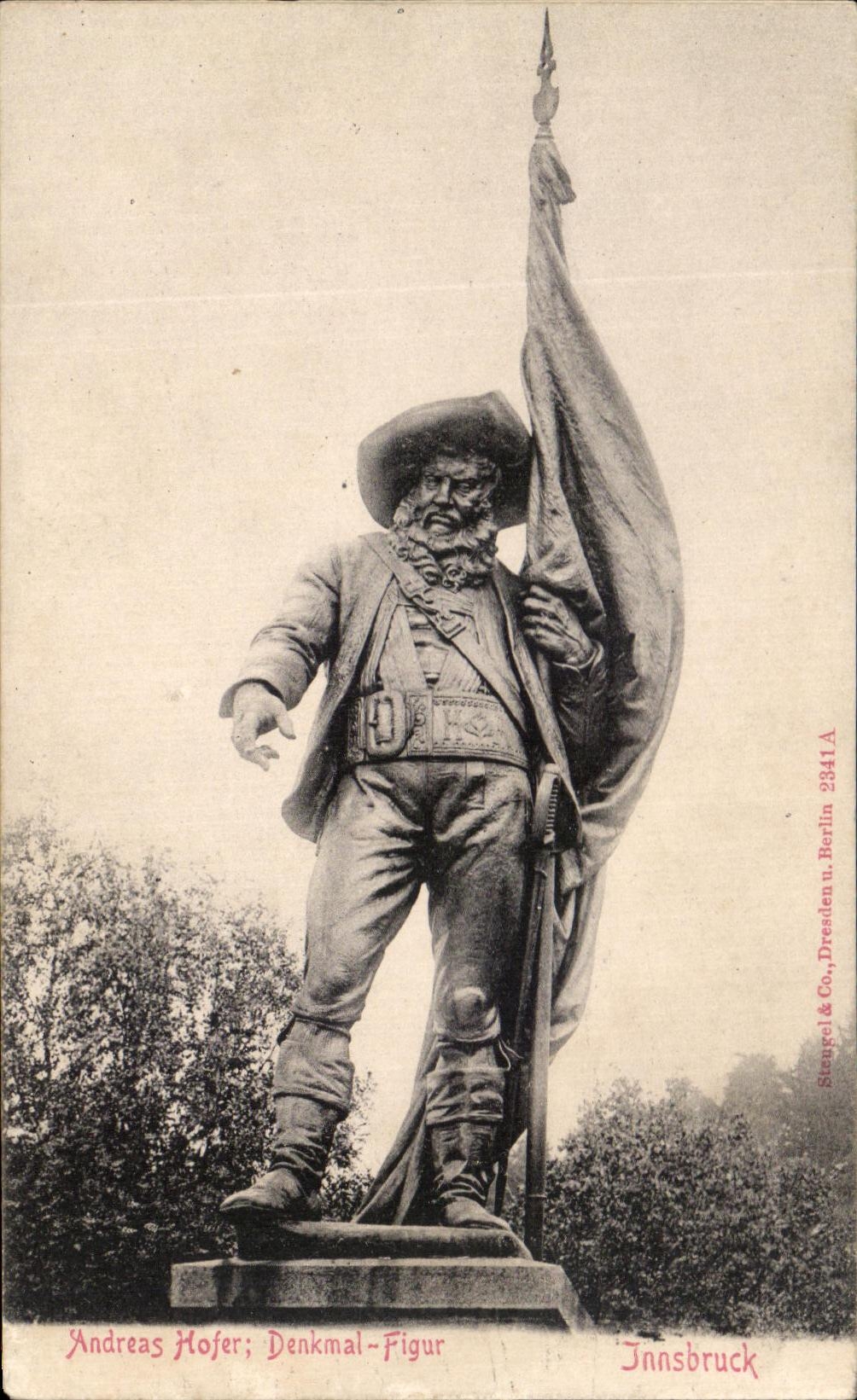 CPA Andreas Hofer Denkmal Figur In