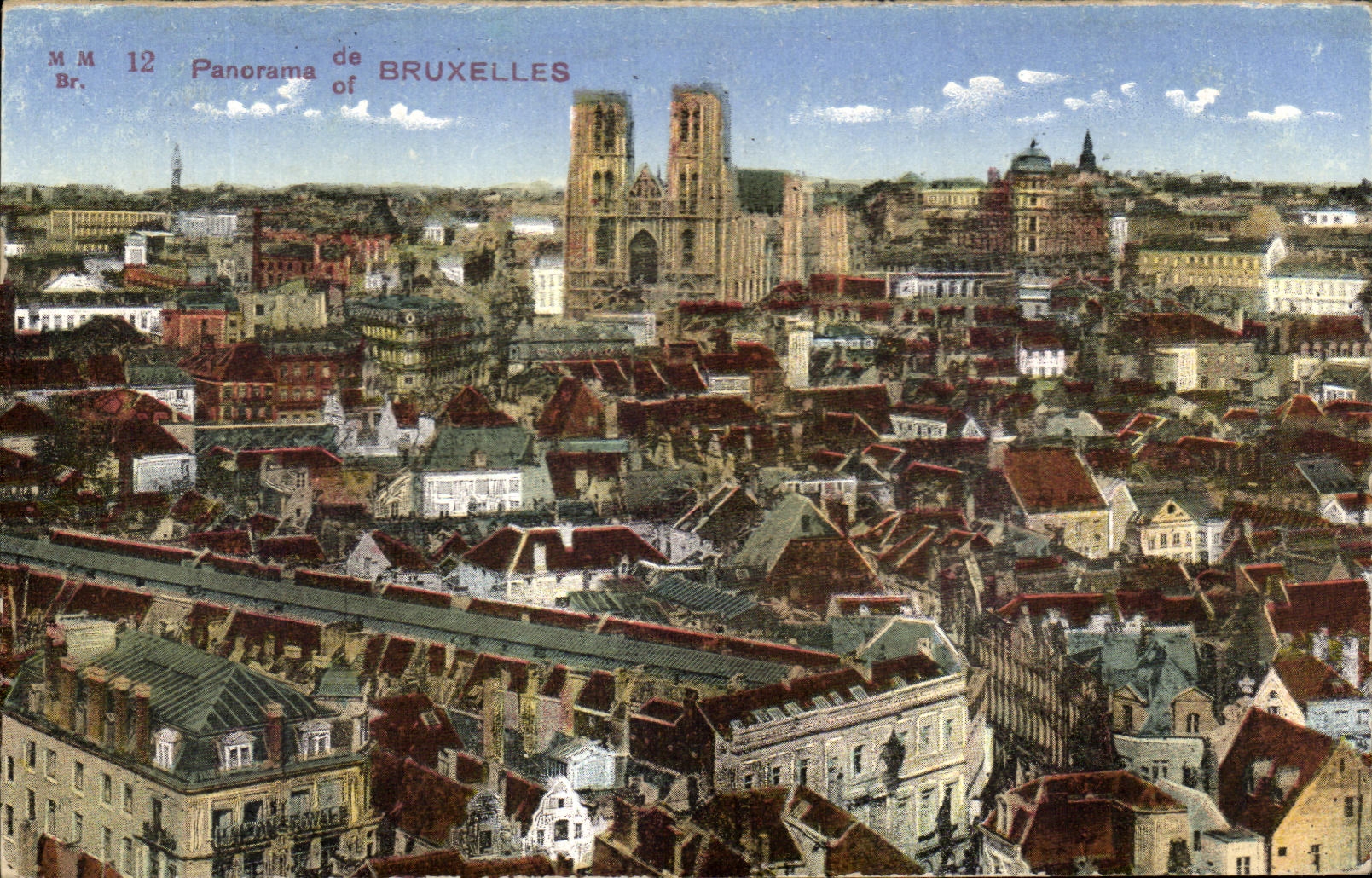 CPA Panorama of Brussels