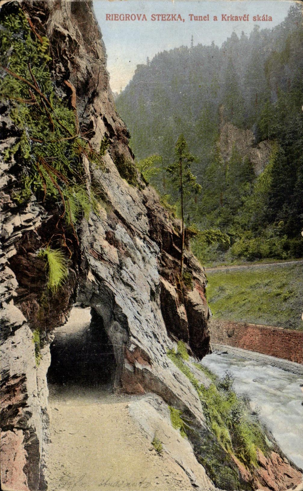 CPA Riegrova Stezka Tunel has Kricavel skale
