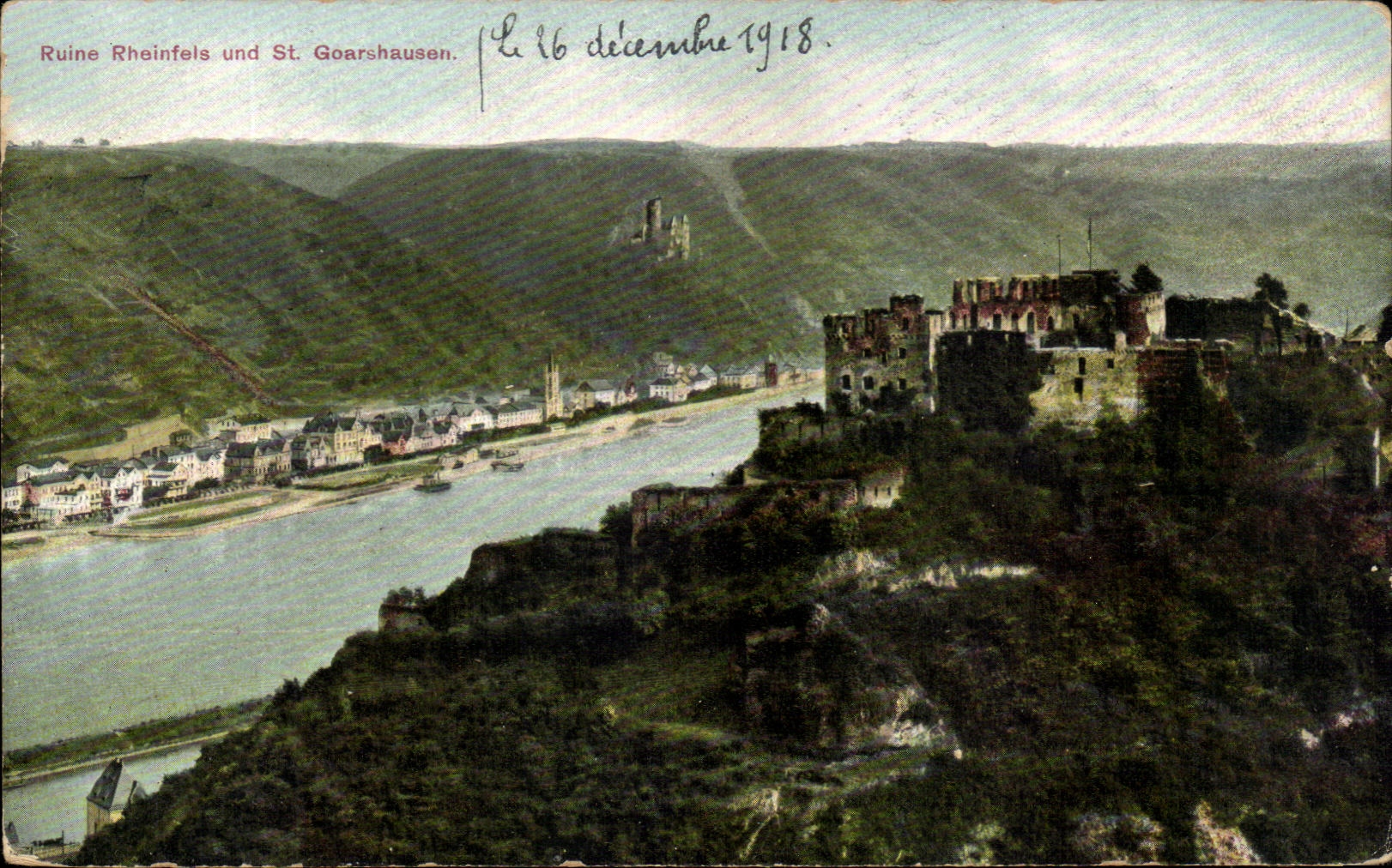 CPA Ruins Rheinfels Und St Goarshausen