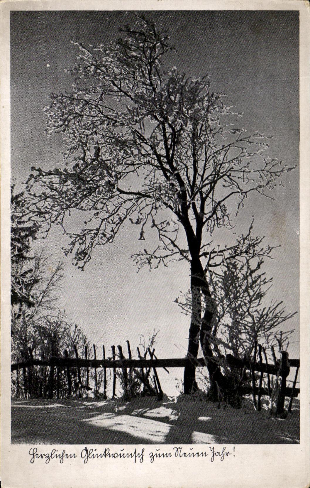 CPA Paysage dans la neige 