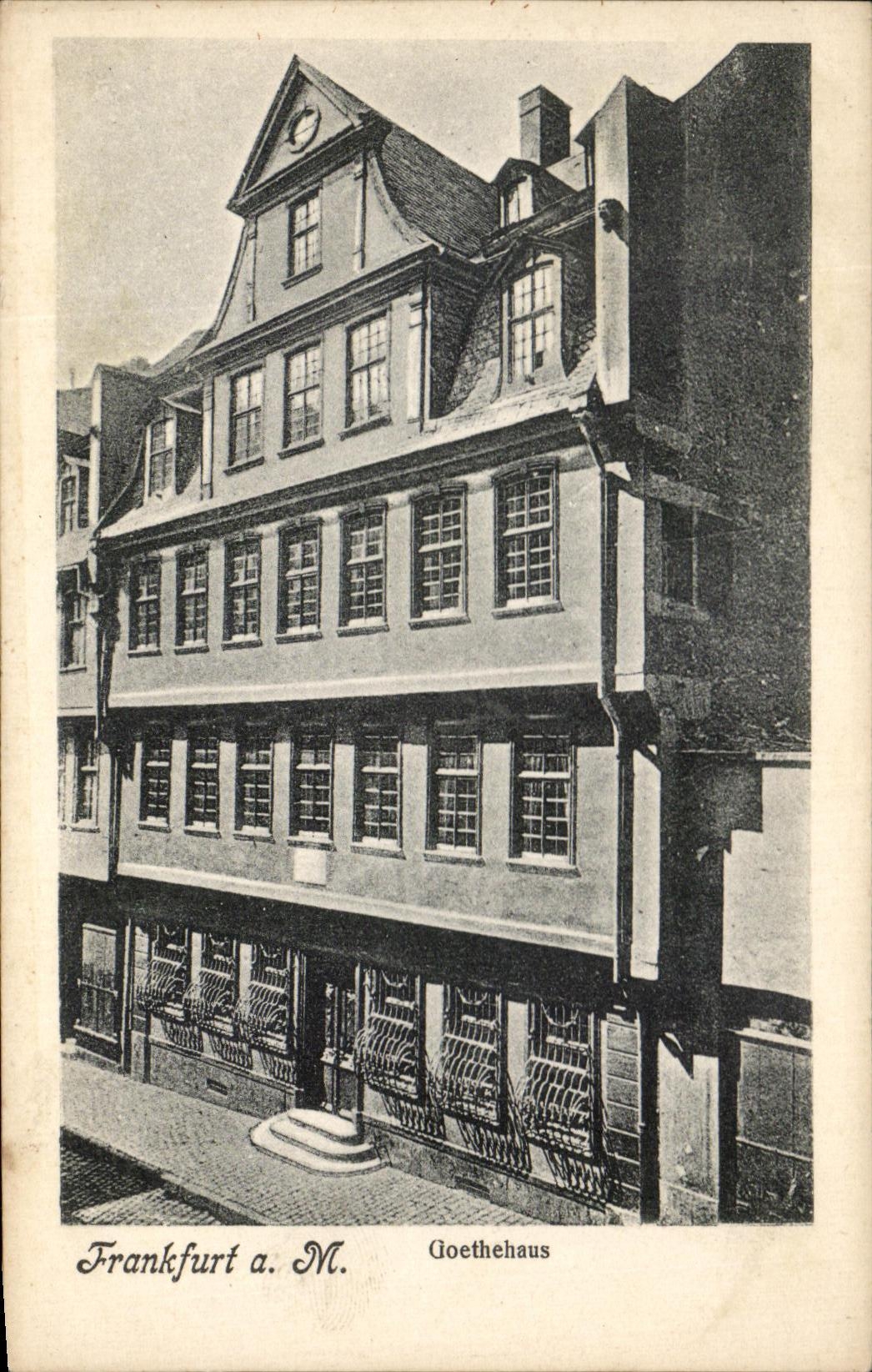 CPA Frankfurt a M Goethethaus Maison de Goethe