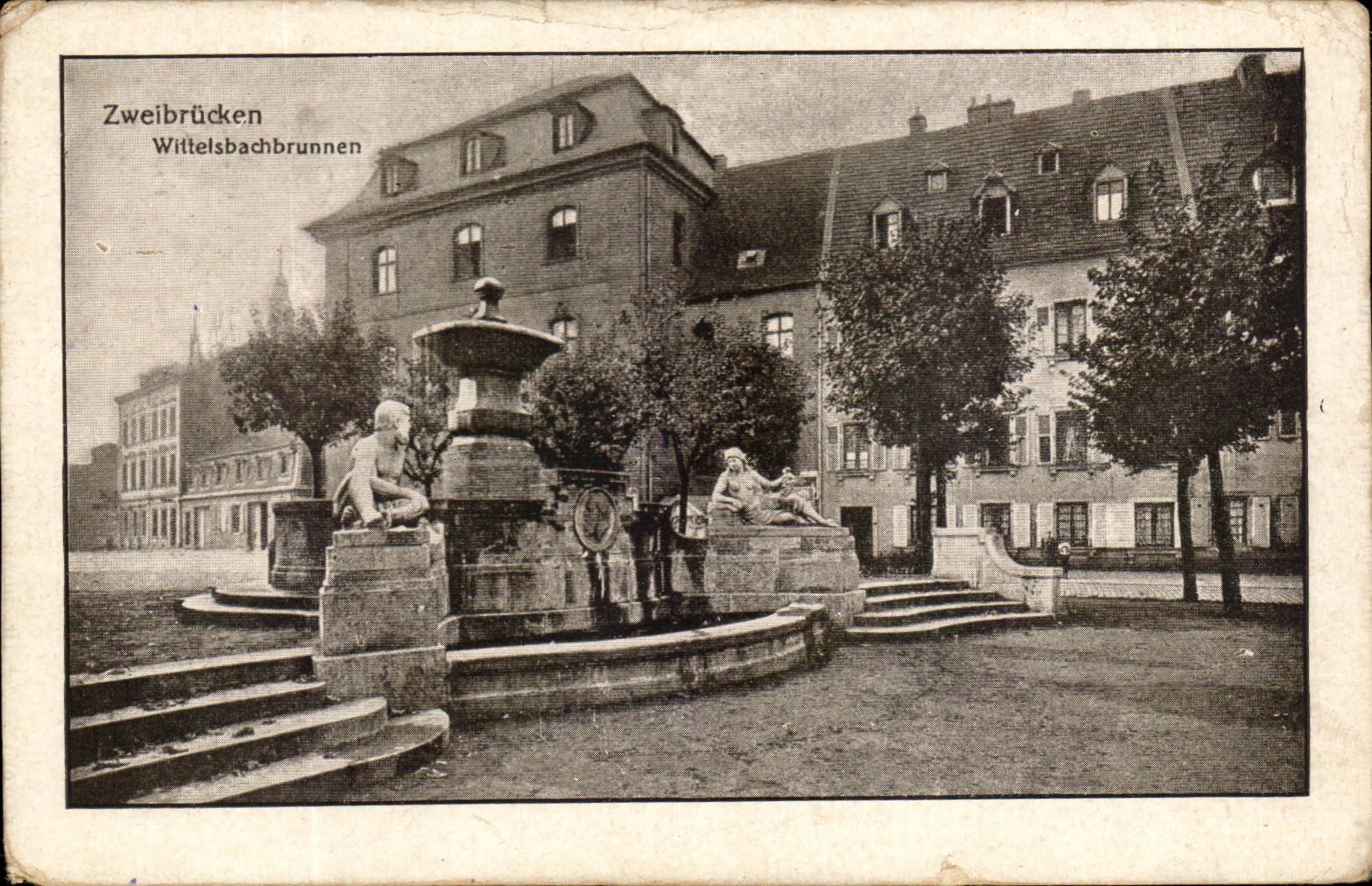 CPA Zweibrucken Wittelsbachbrunnen