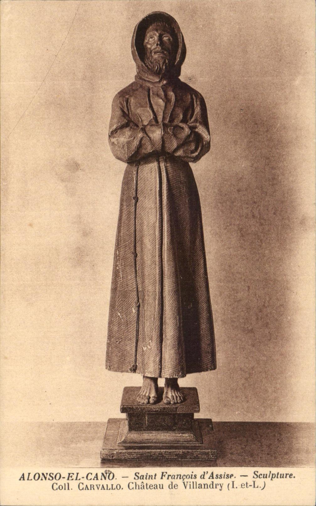 CPA Alonso El Cano Saint François d' Assise Sculpture Castle of villandry