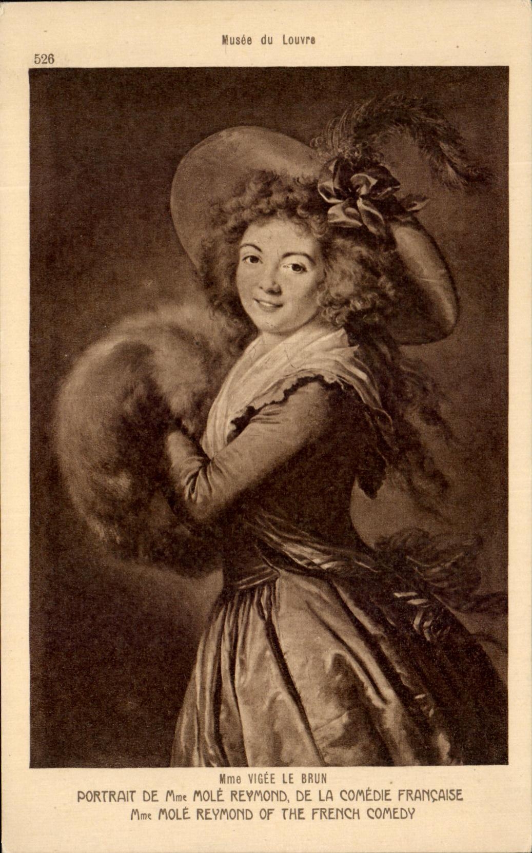 CPA Mme Yigee le Brun Portrait de Mme Mole Reymond de la Comedie Francaise 