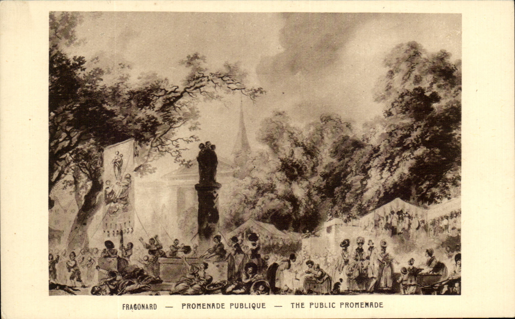 CPA Fragonard Promenade Publique