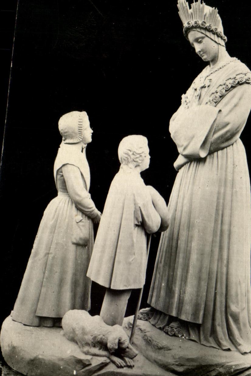 CPA Statue Vierge