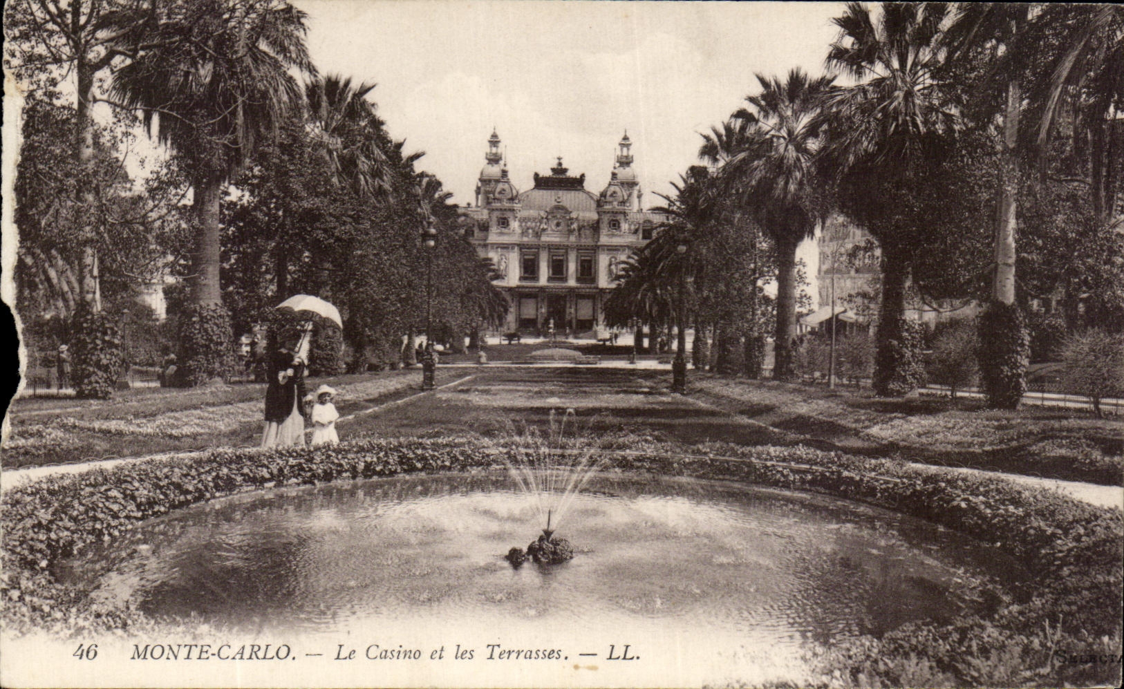 CPA Mont Carlo Le Casino et les Terrasses