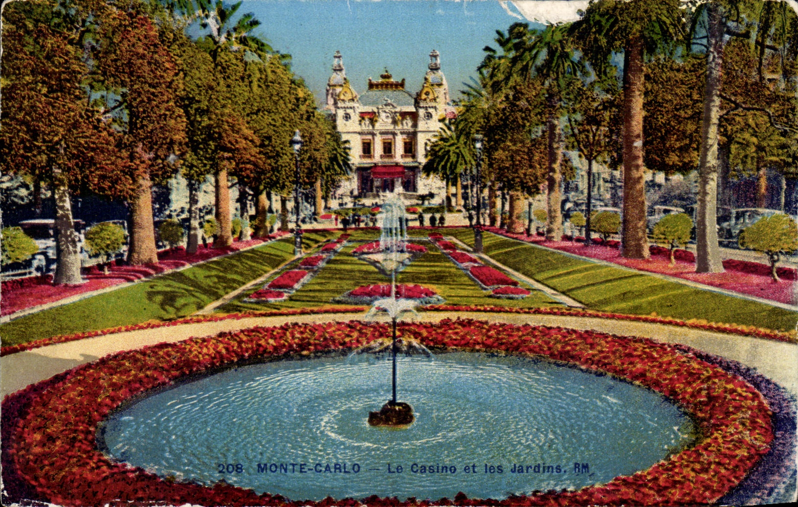 CPA Mont Carlo Le Casino et les jardins