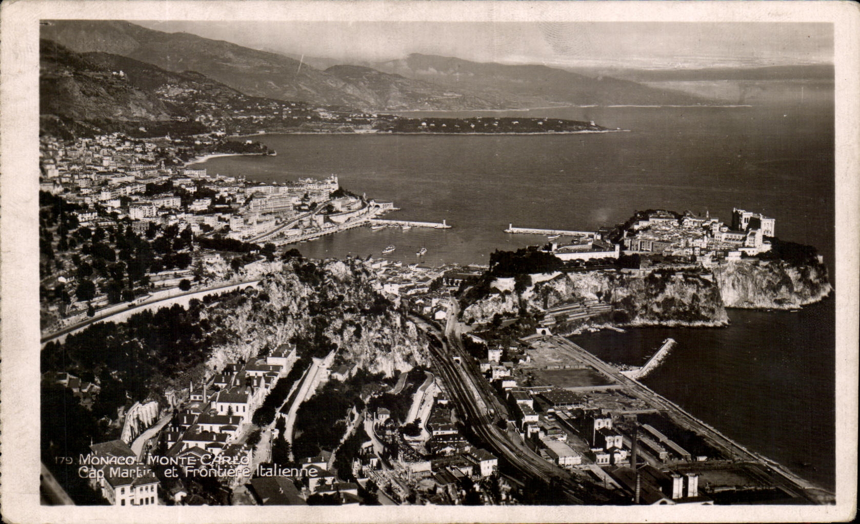 CPA Mont Carlo Cap Martin et Frontiere Italienne