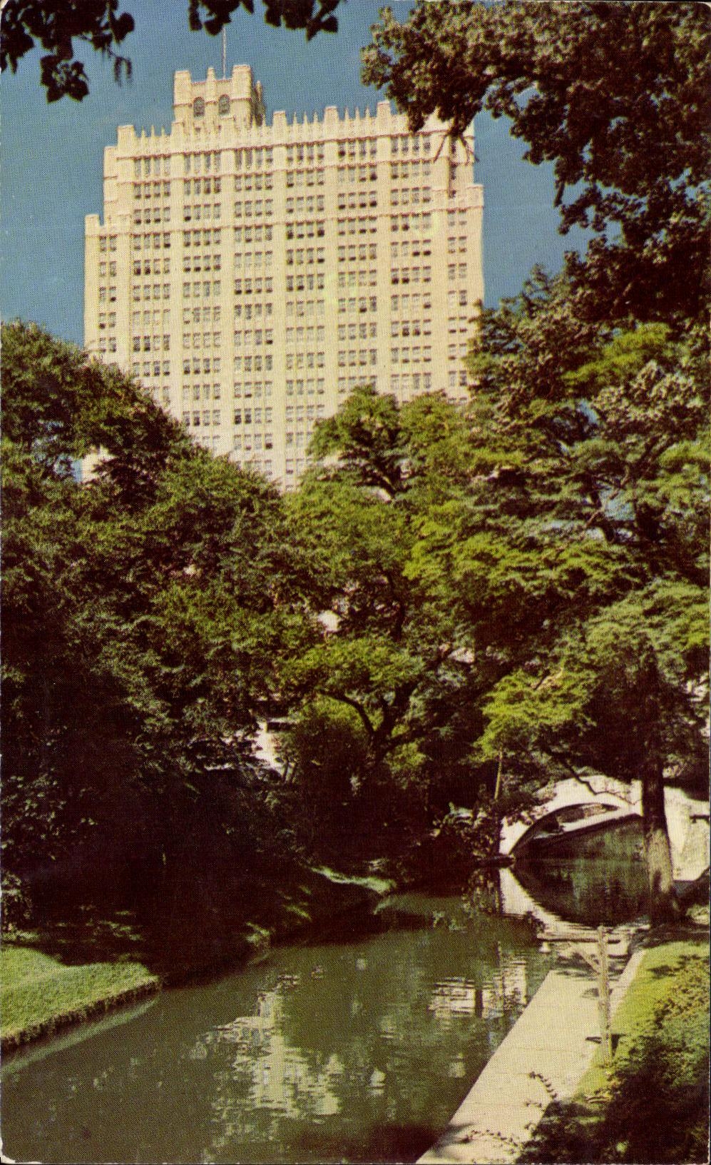 CPSM The Nix Hospital Building One The San Antonio River Texas
