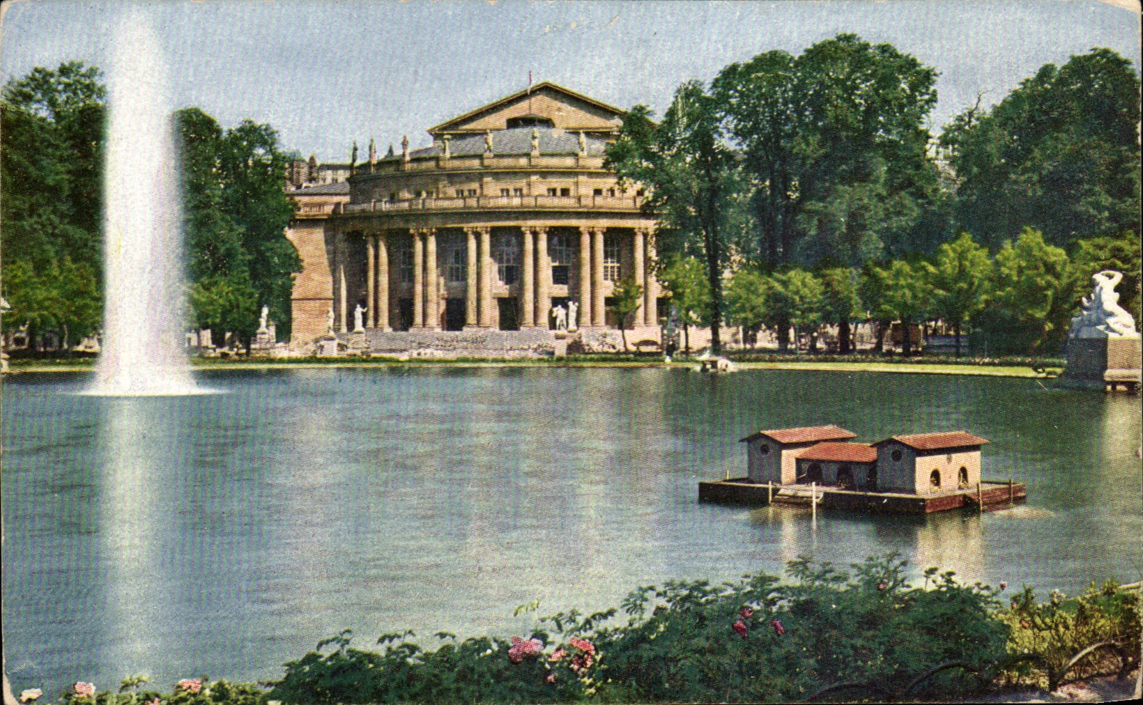 CPA Stuttgart Hoftheater Anlagensee