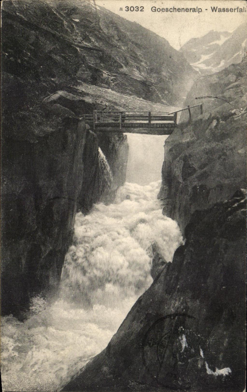 CPA Goescheneralp Wasserfall