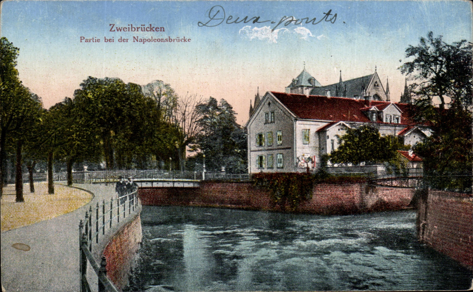 CPA Zweibrucken Partie Bei Der Napoleonsbrucke