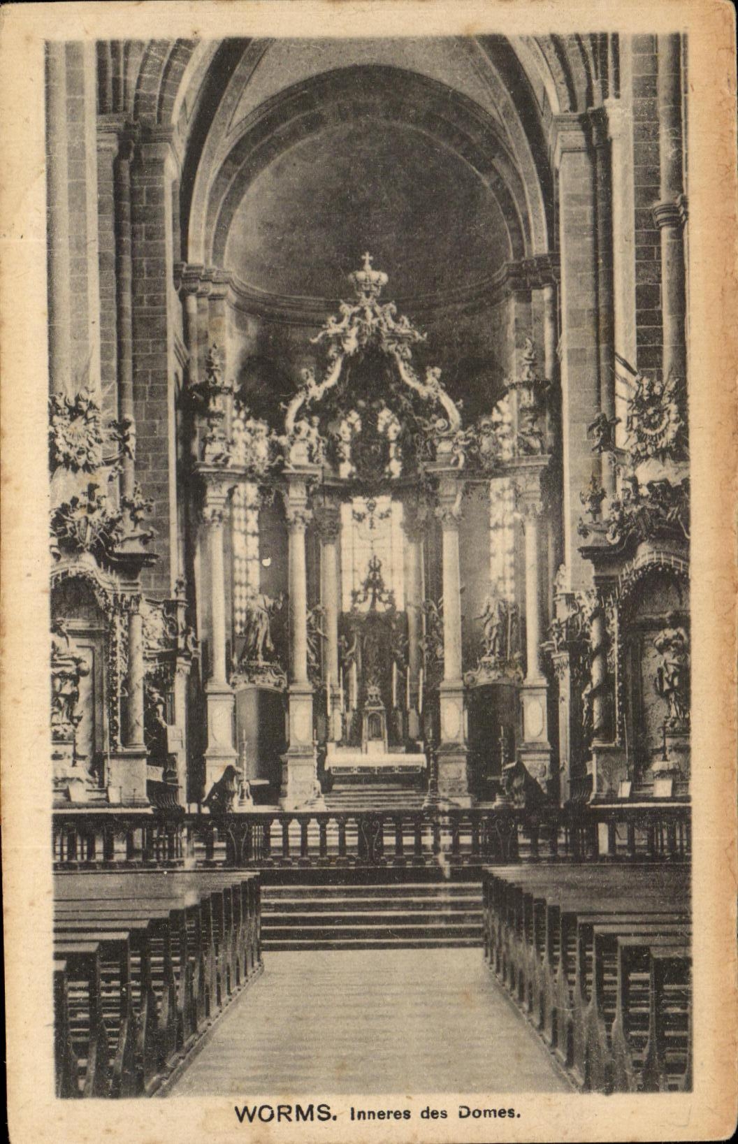 CPA Worms Inneres Des Domes