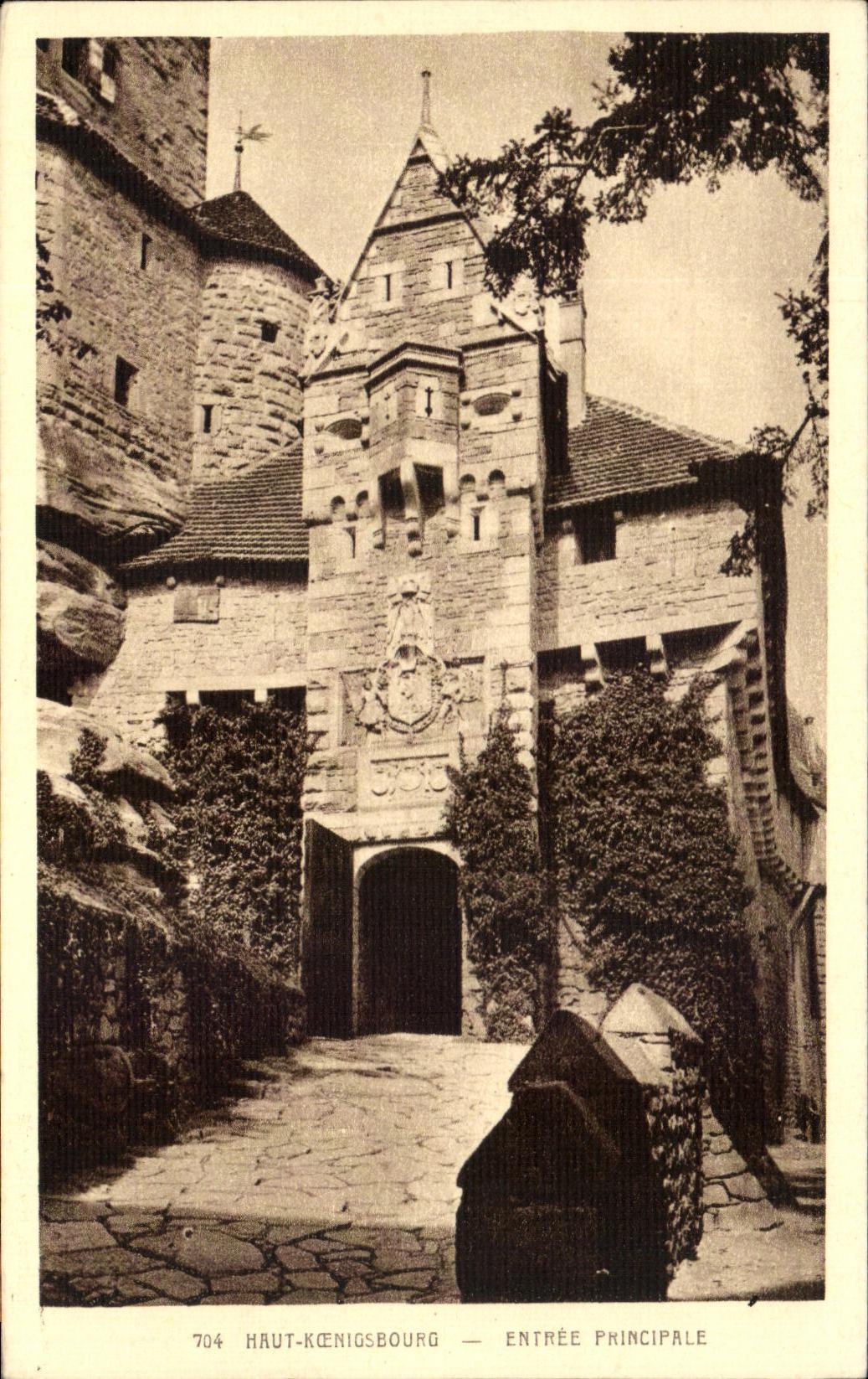 CPA High Koenigsbourg Main entrance
