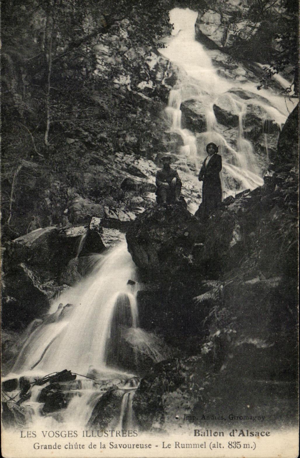 CPA the Illustrated Vosges Balloon of Asace Great fall of Tasty Rummel