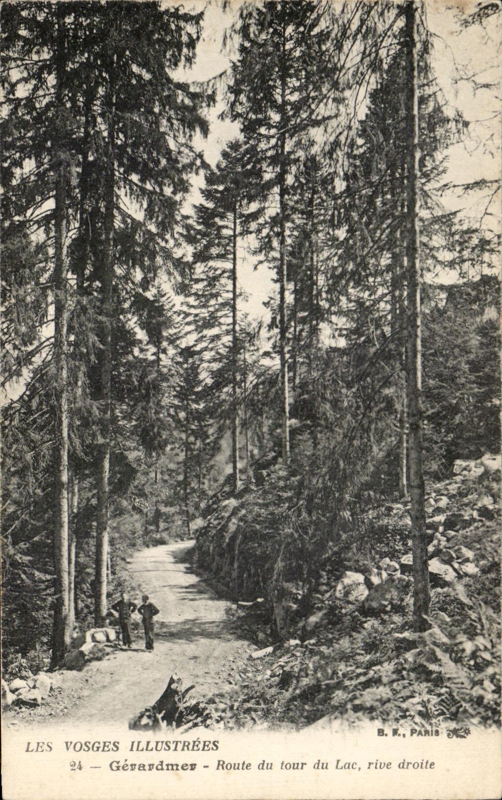 CPA the Illustrated Vosges Gerardmer Road of the turn of the Lake Right Bank